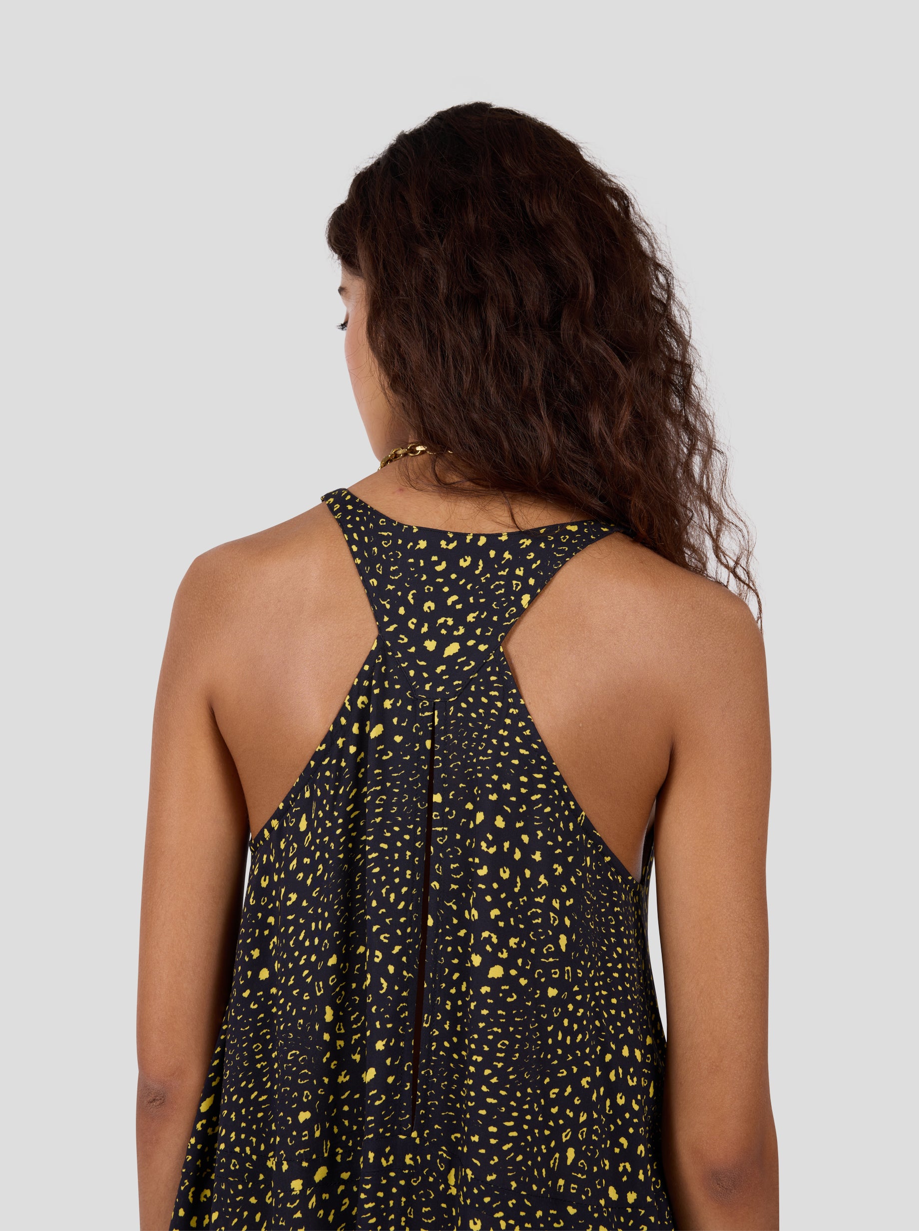 Java Dress in Black Leopard