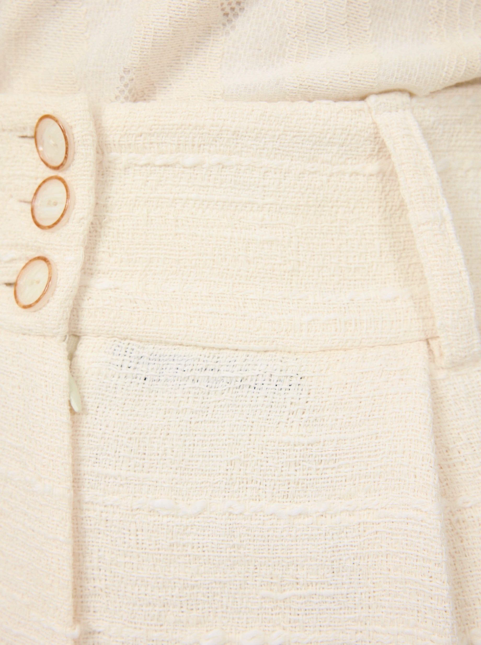 Jojo Pants In Ivory Jute Canvas