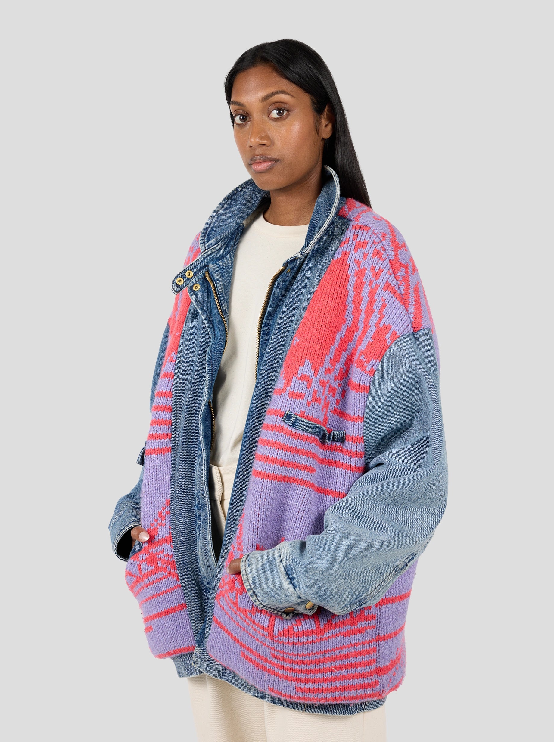 Veste Jonas en maille Bohême