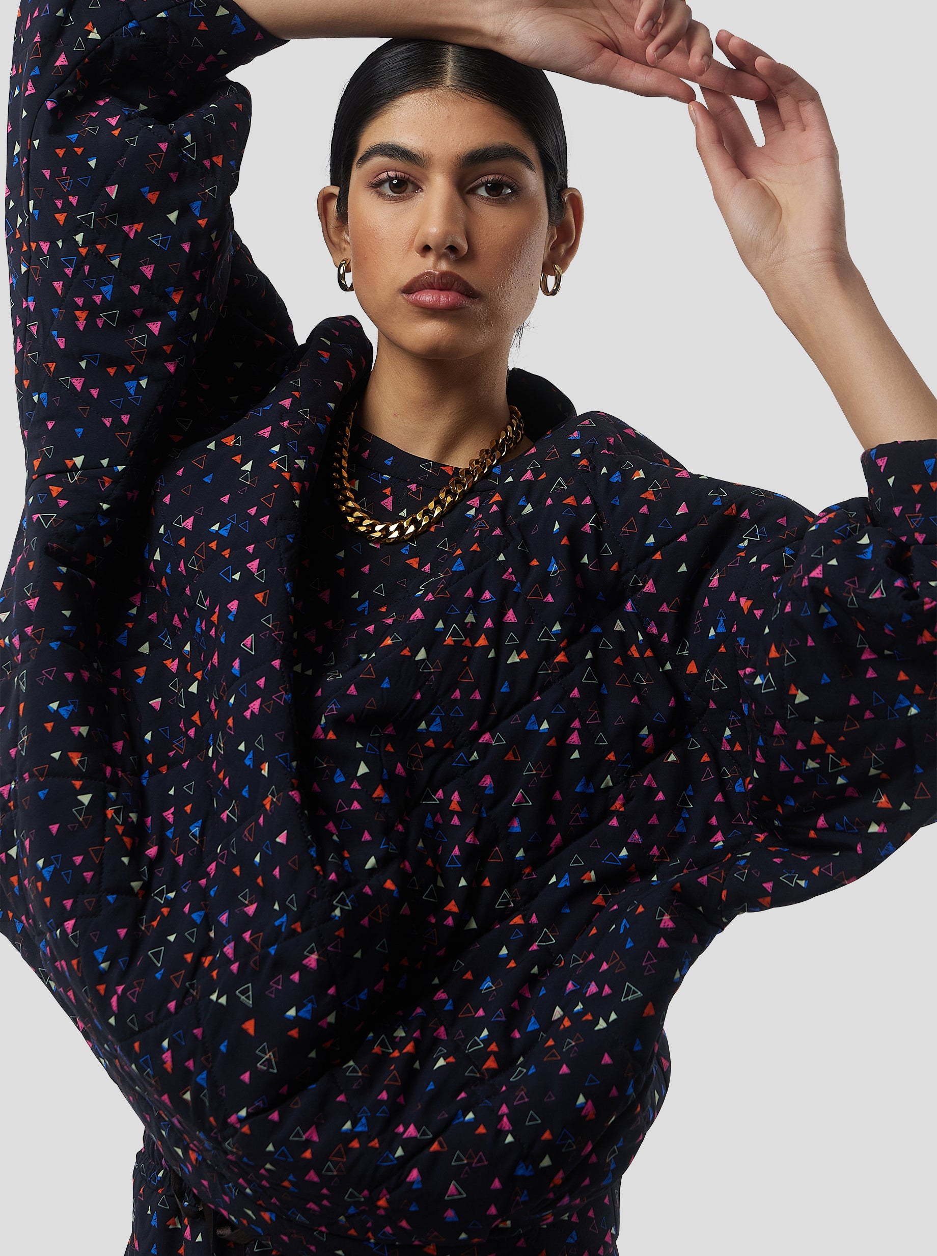 Harlem Jumper in Black Zodiac Print