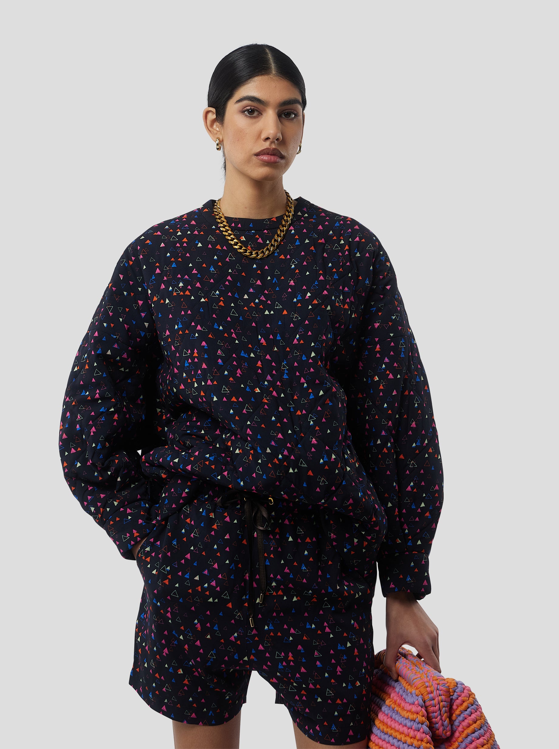 Harlem Jumper in Black Zodiac Print