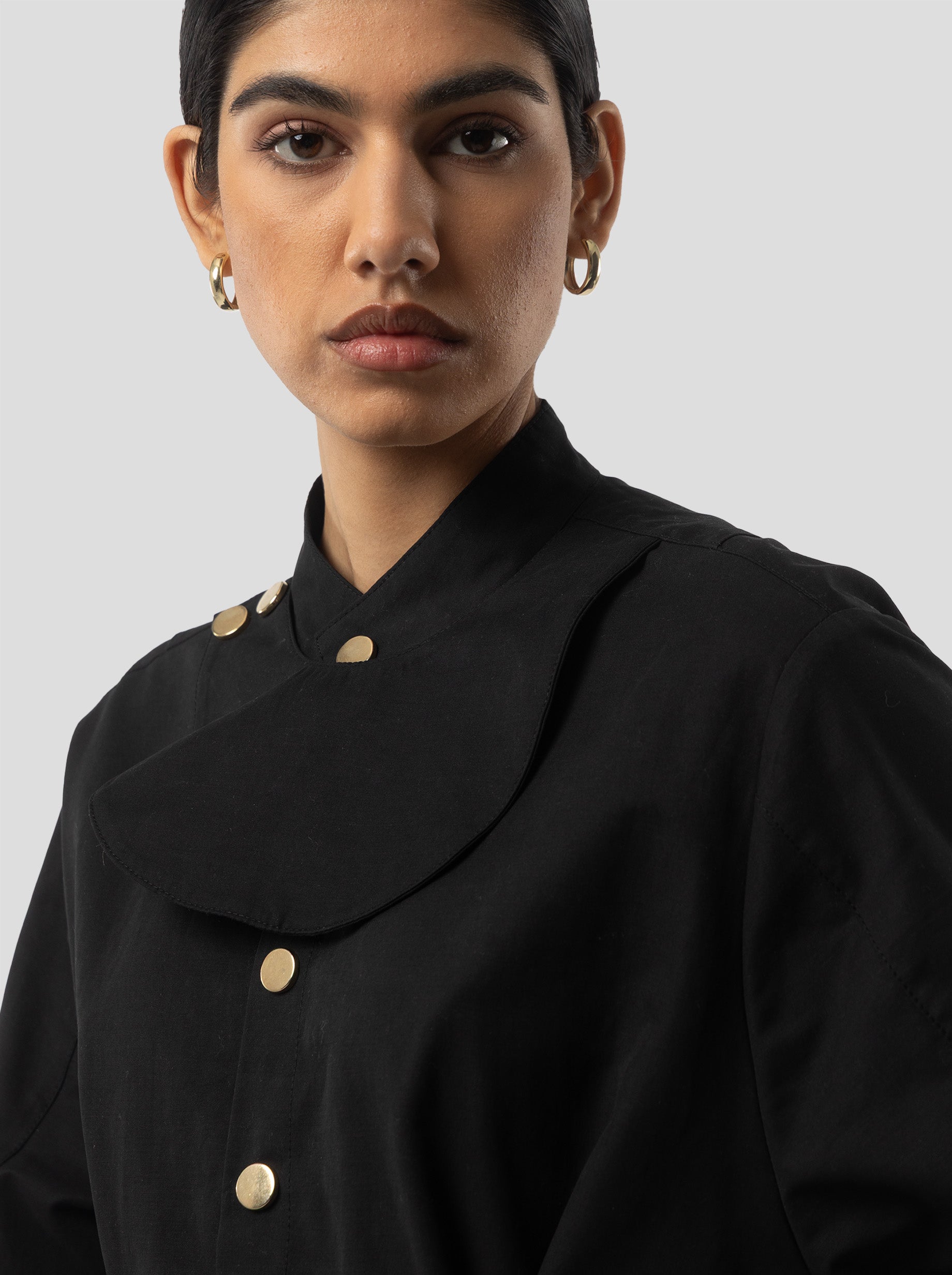 Kurtis Dress in Black Technical Fabric