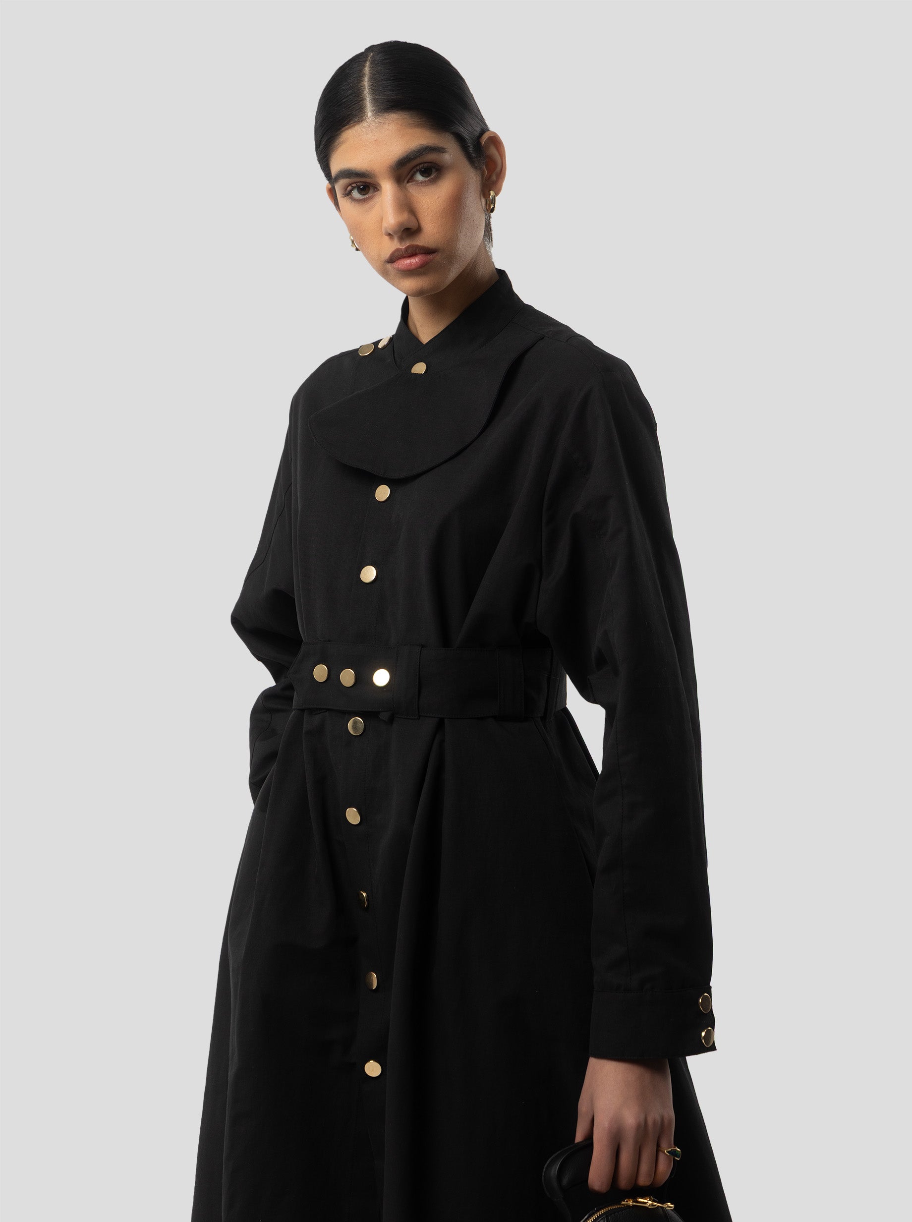 Kurtis Dress in Black Technical Fabric