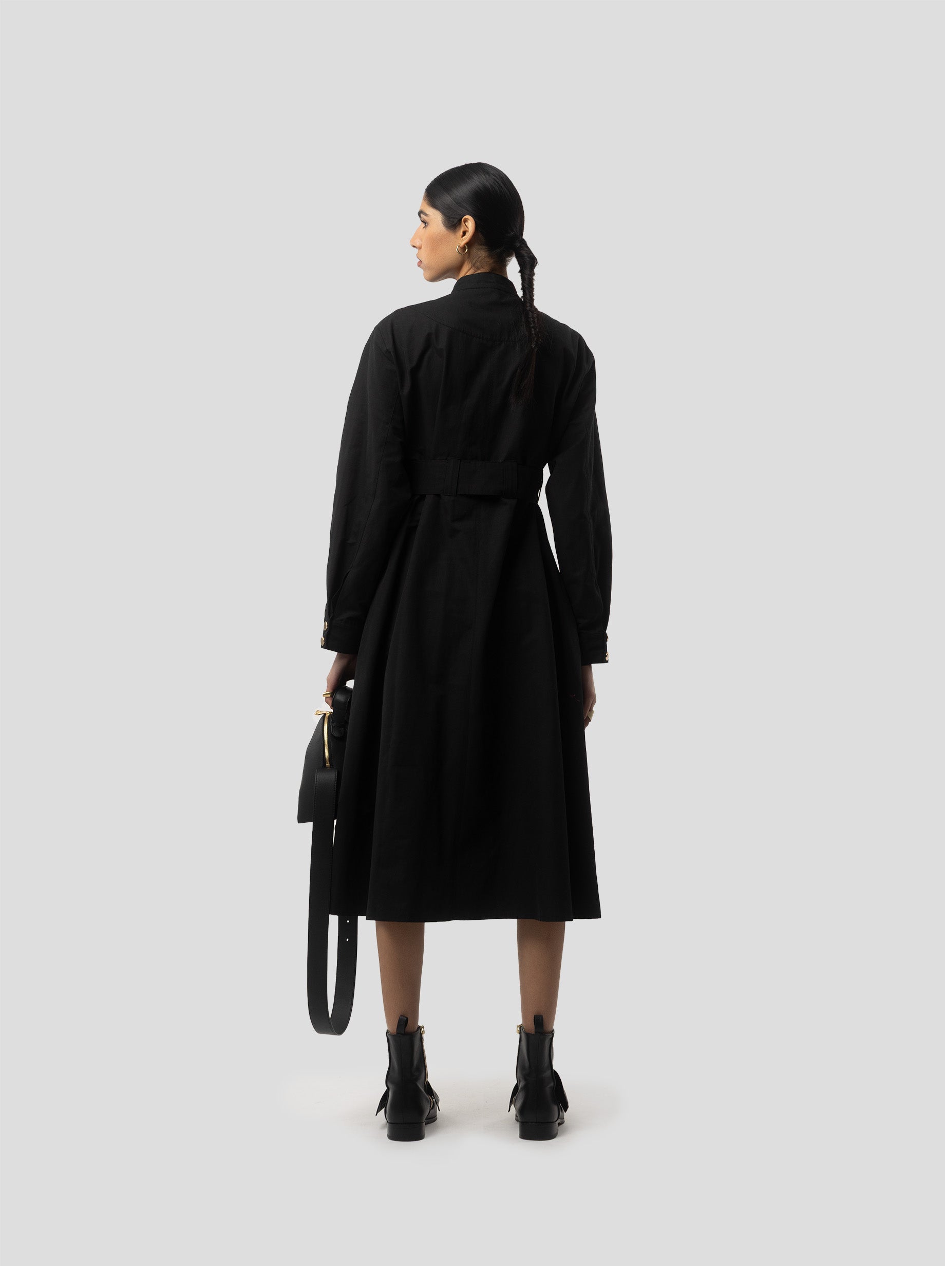 Kurtis Dress in Black Technical Fabric