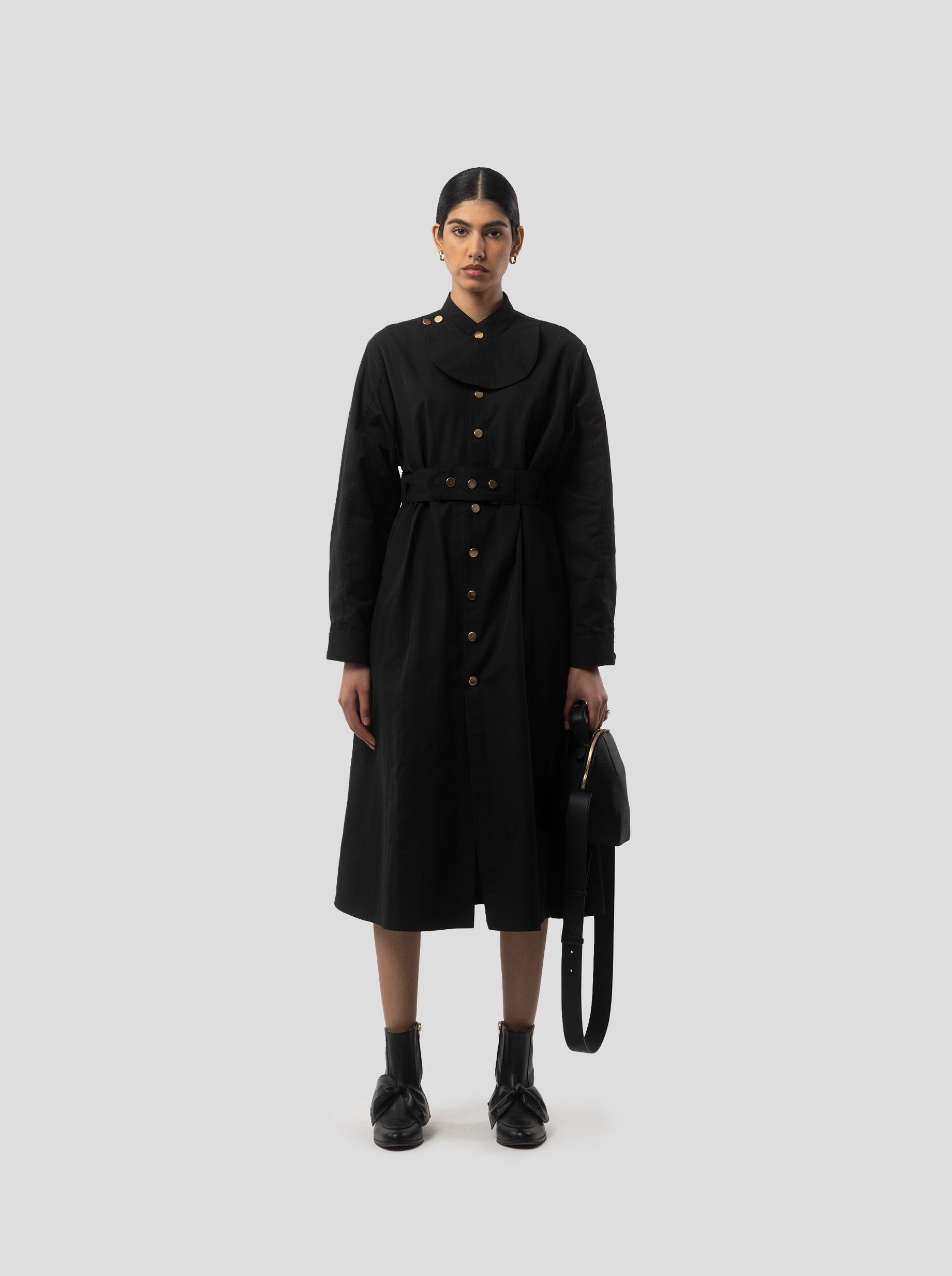 Kurtis Dress in Black Technical Fabric