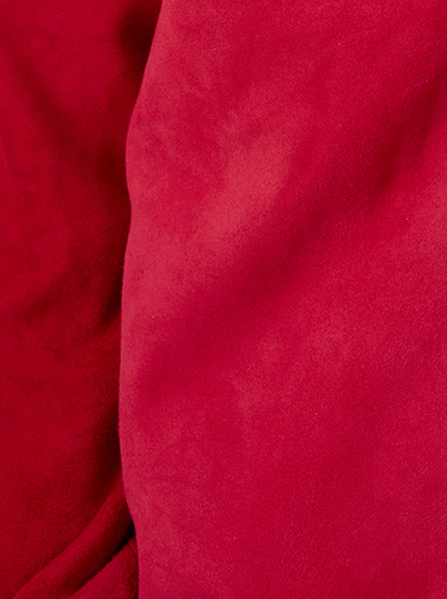 Sur-chemise Dori en daim fuchsia