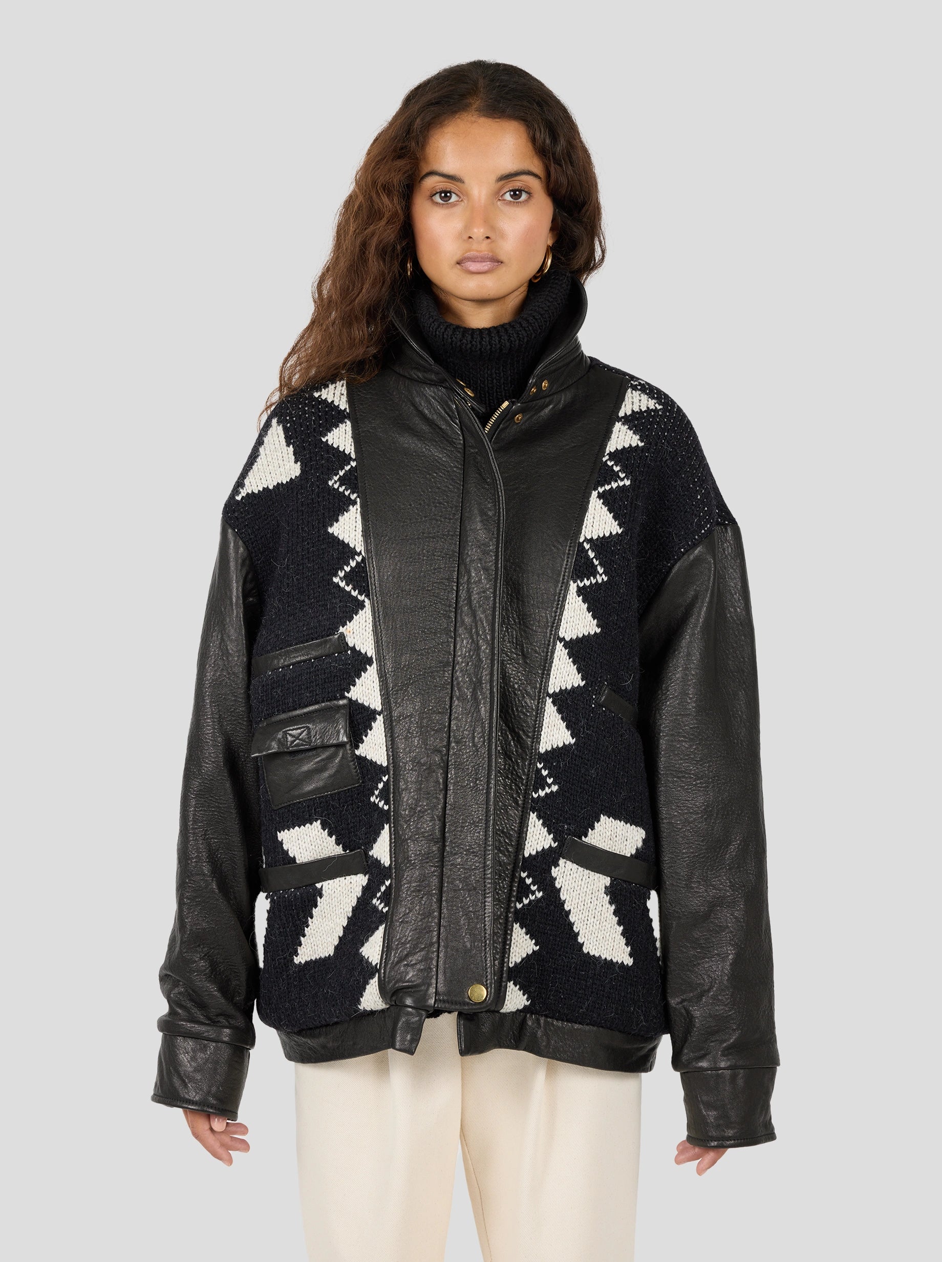 VESTE JONAS EN CUIR NOIR