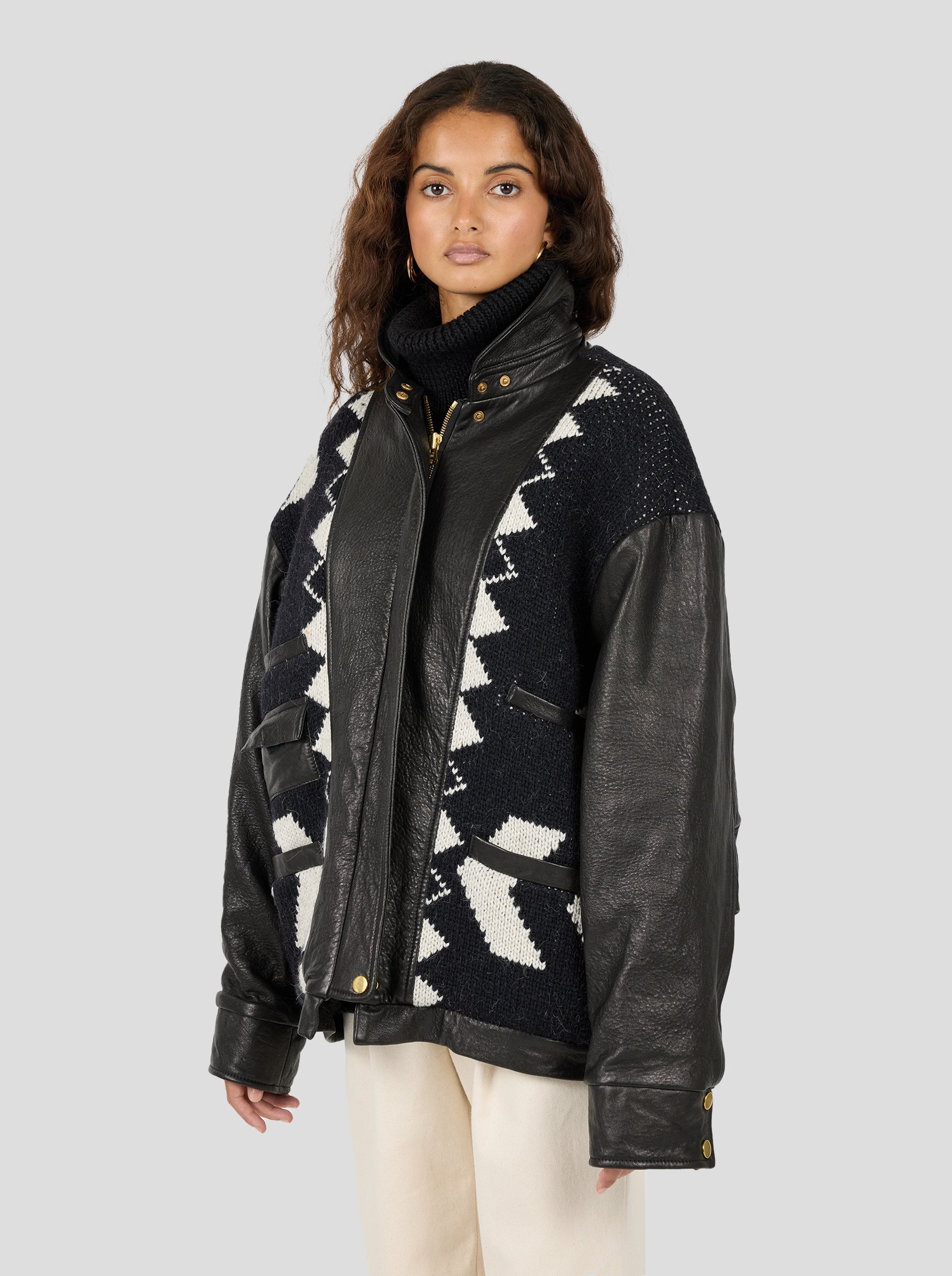 VESTE JONAS EN CUIR NOIR