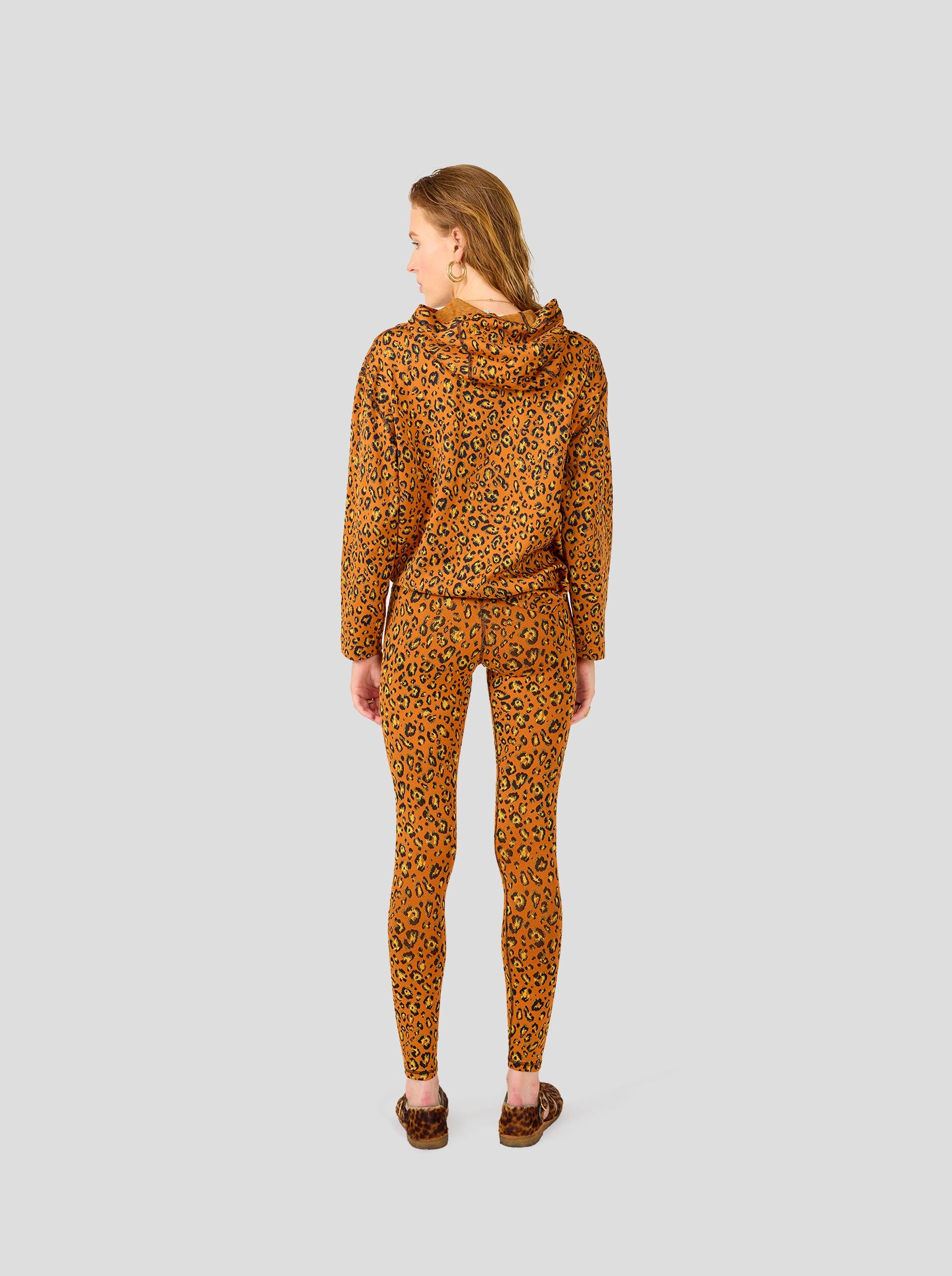 Legging Glue en jersey Léopard ocre