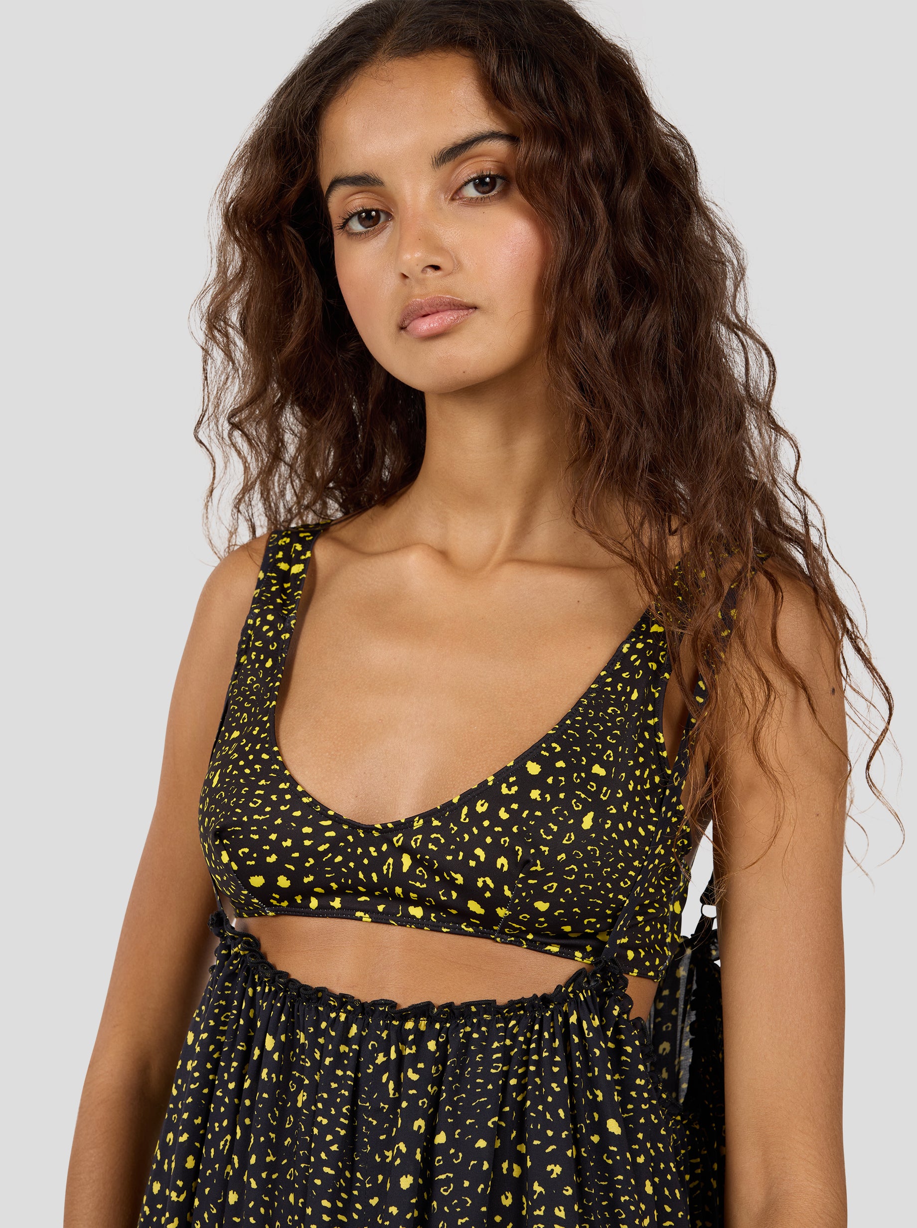 Louie Skirt in Black Leopard