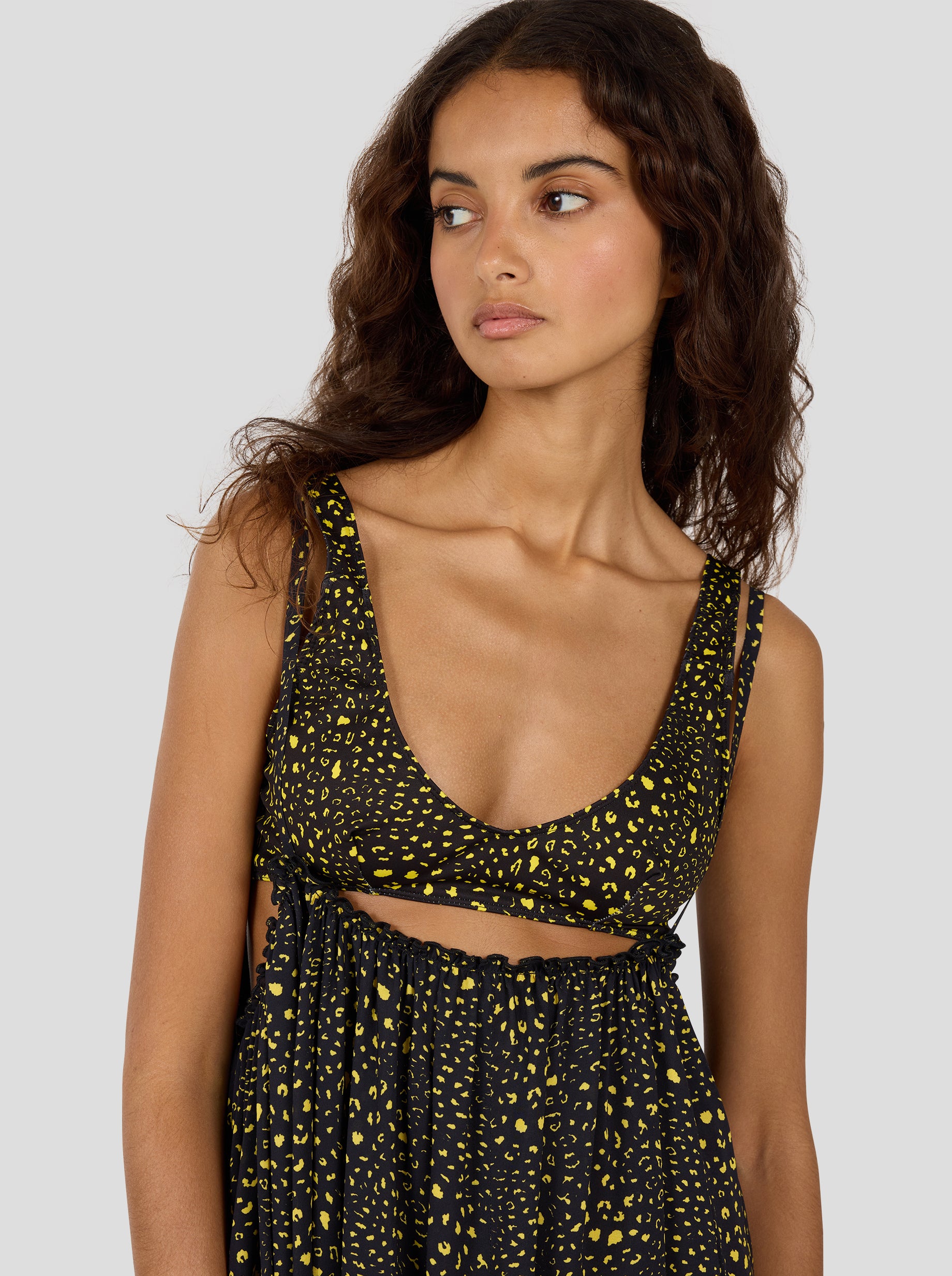 Louie Skirt in Black Leopard