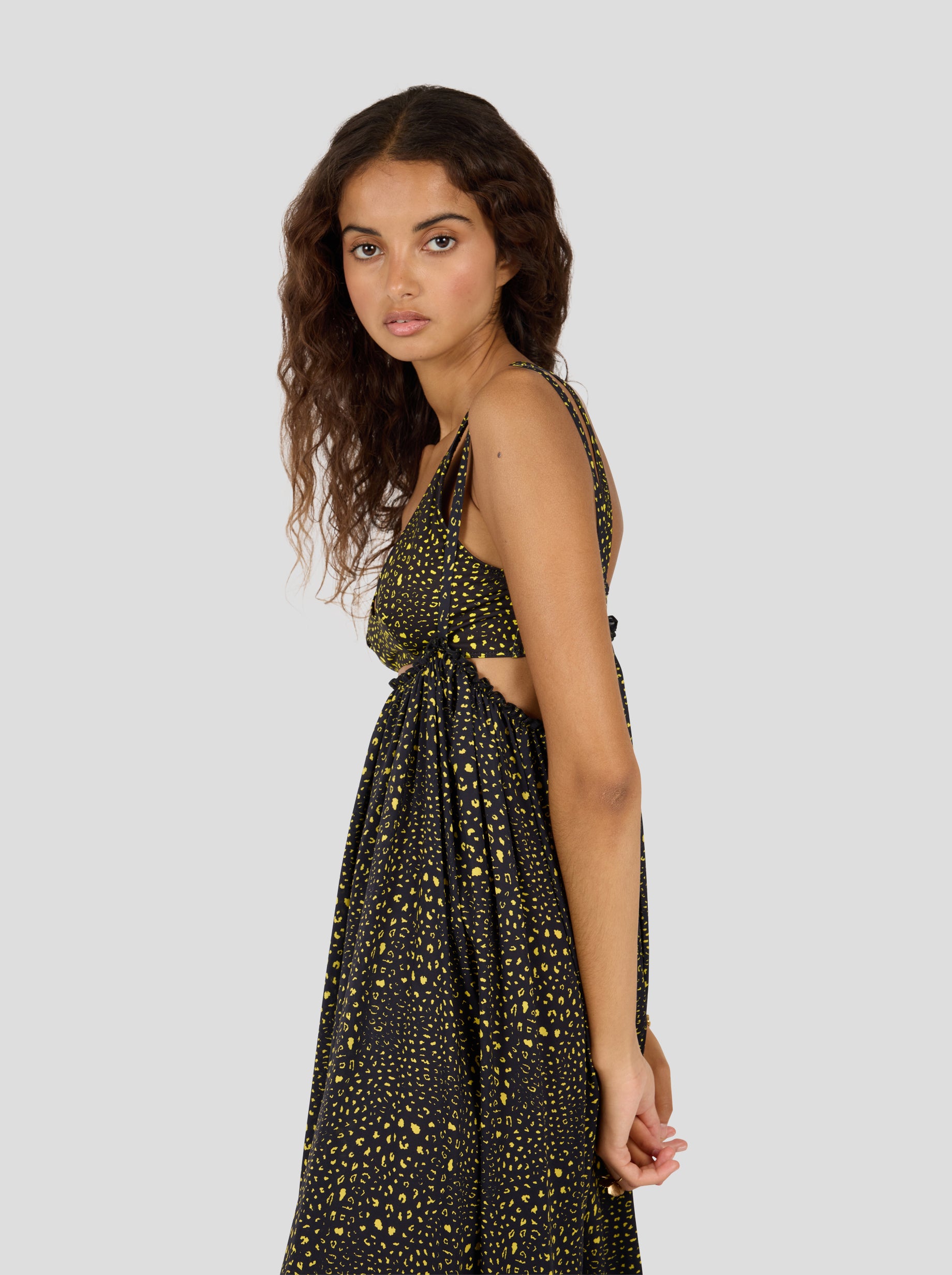 Louie Skirt in Black Leopard