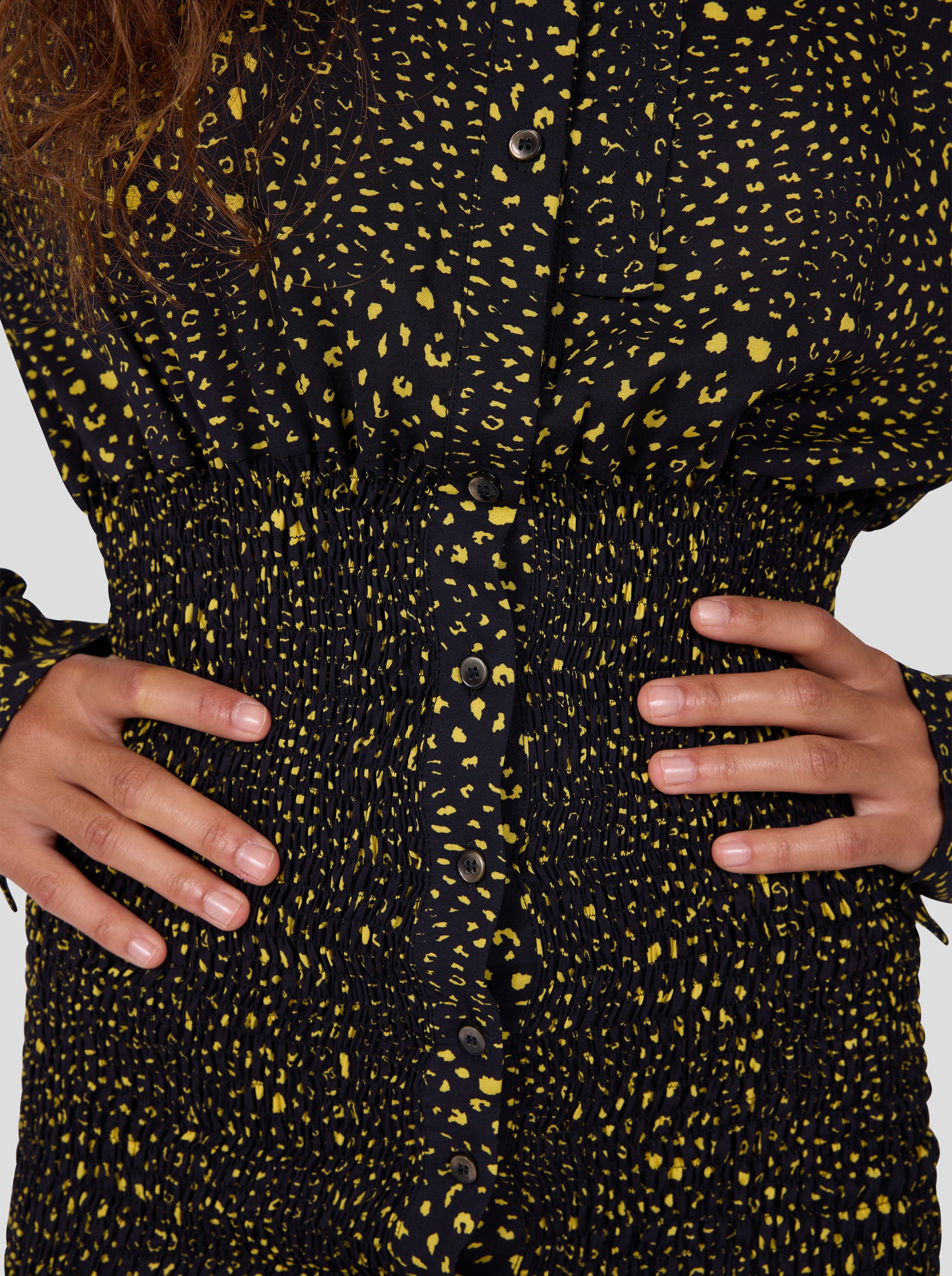 Madness Dress in Black Leopard