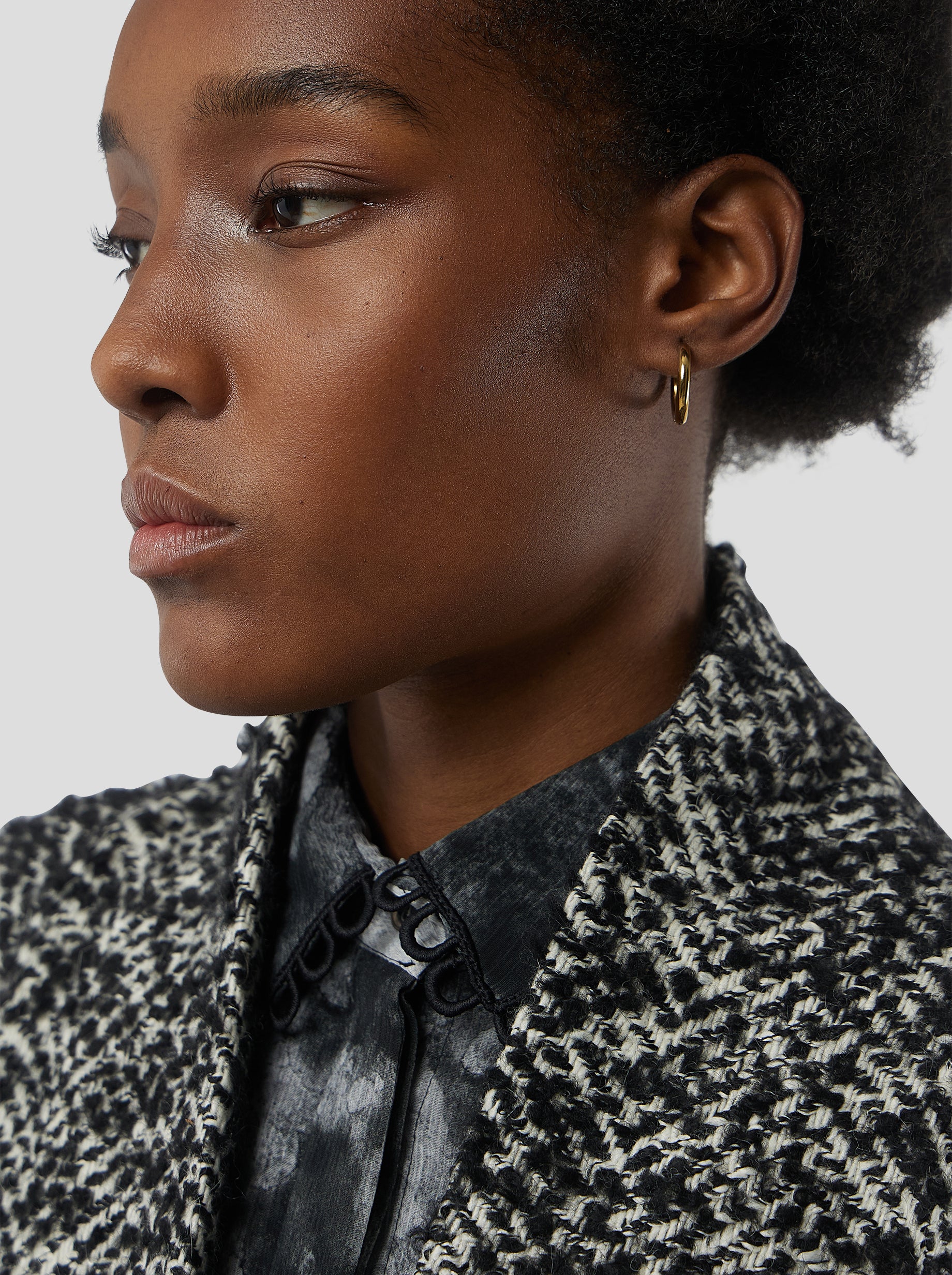 Manteau Eren en Lainage moucheté façon grand-père