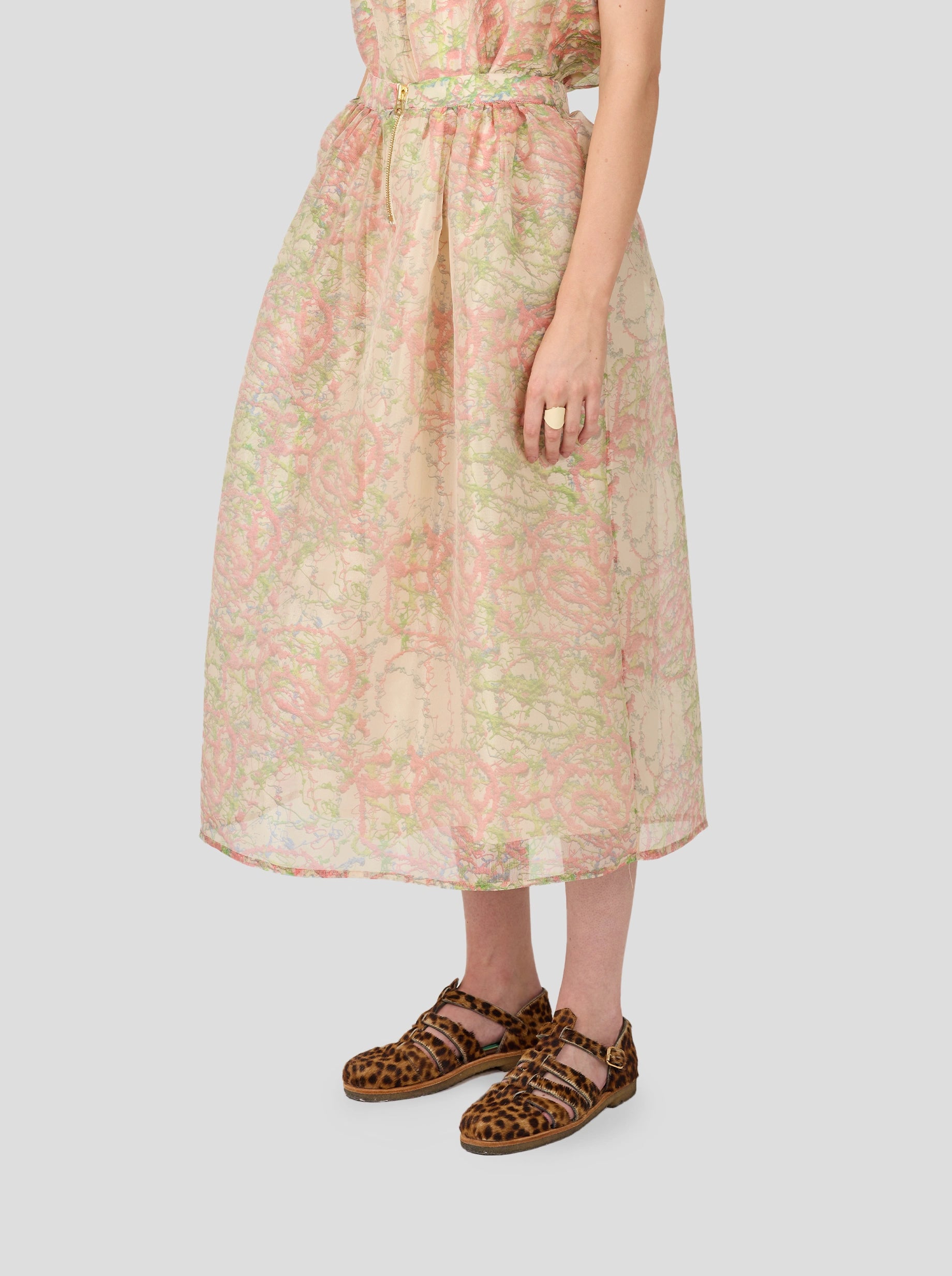 Orso Long Skirt In Spray Print