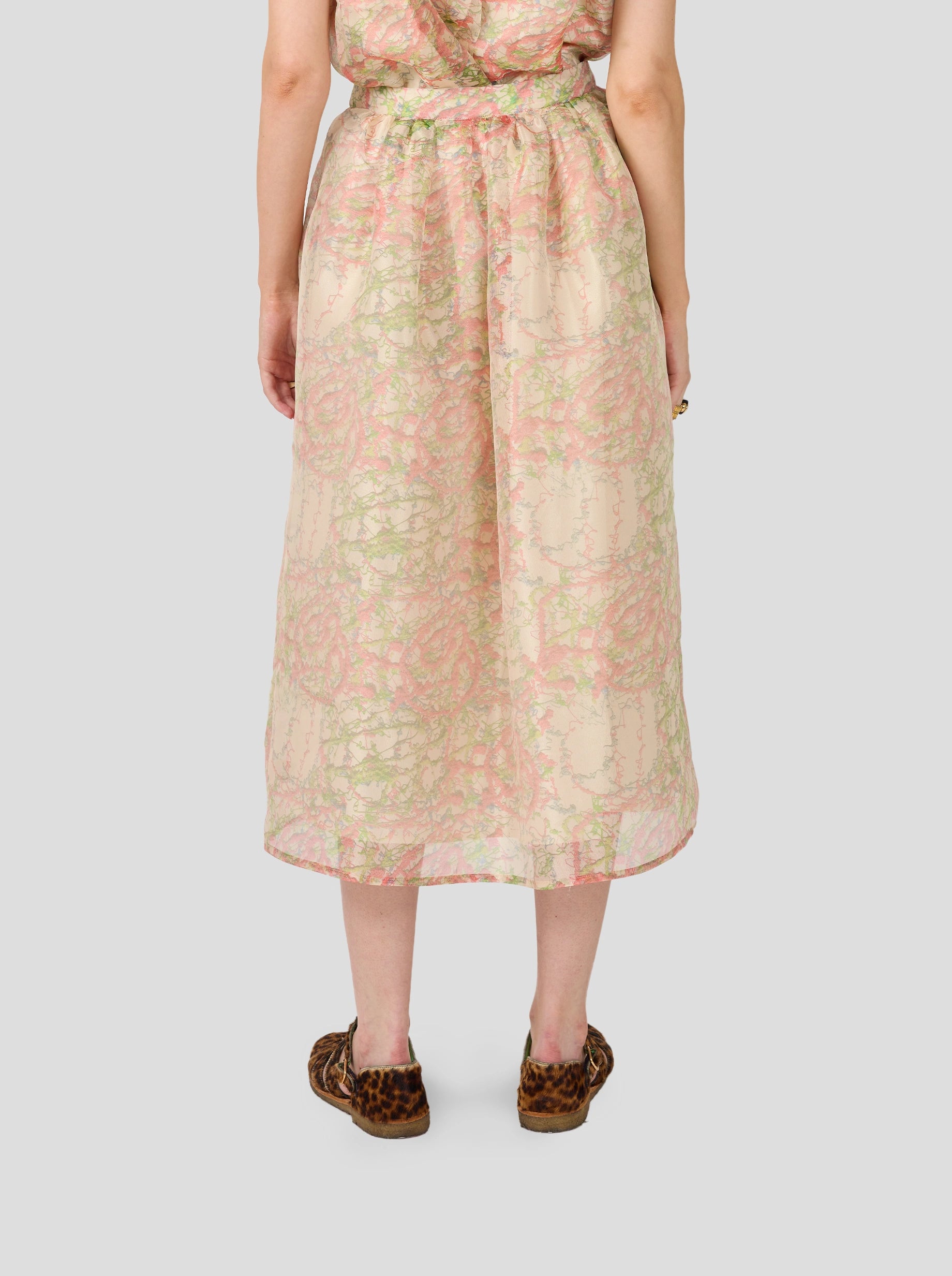 Orso Long Skirt In Spray Print