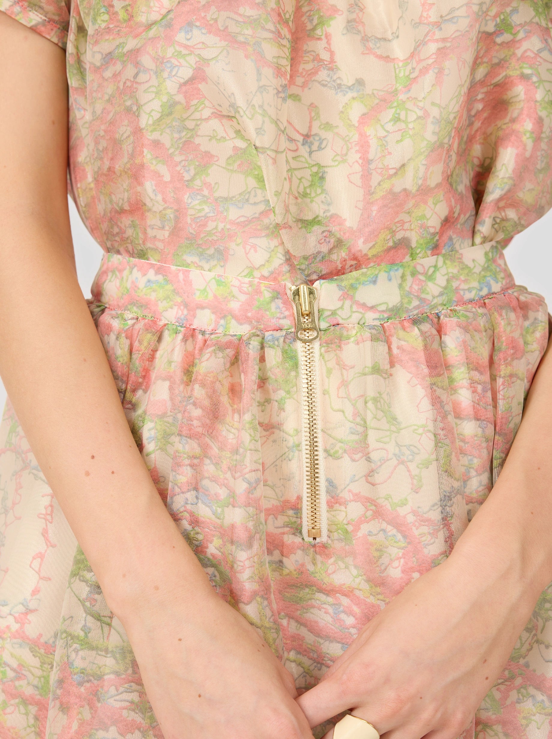 Orso Long Skirt In Spray Print