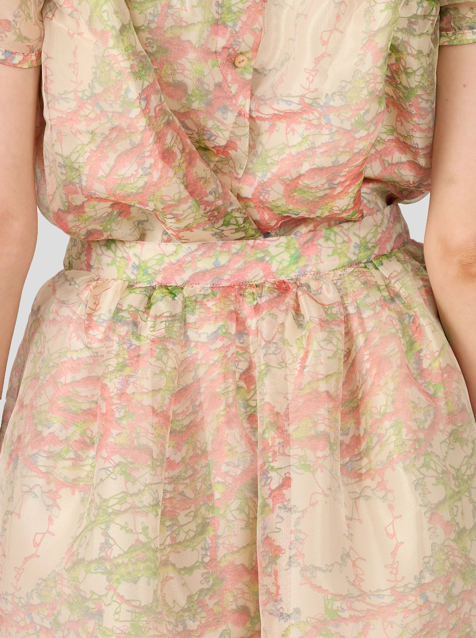 Orso Long Skirt In Spray Print