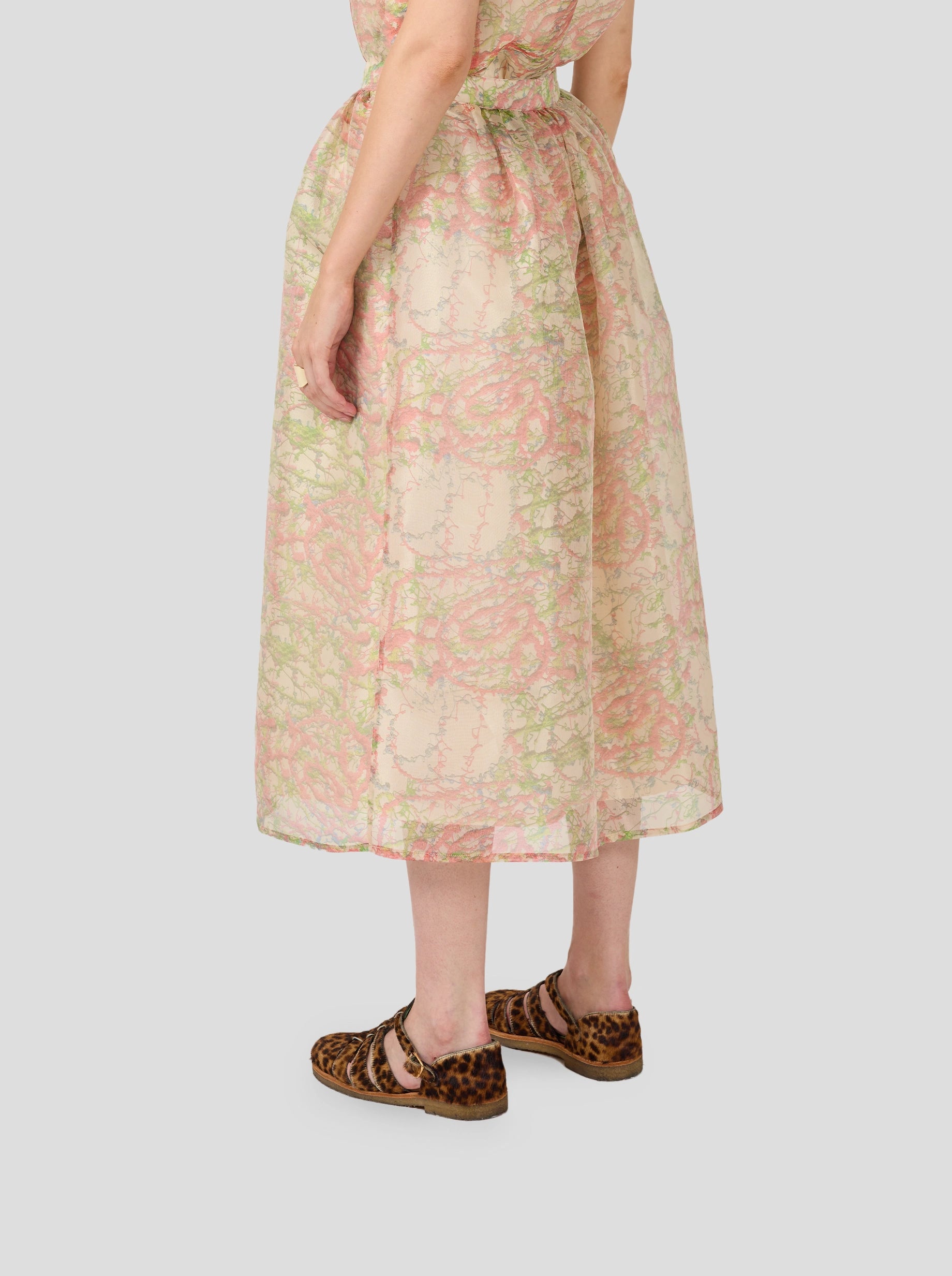 Orso Long Skirt In Spray Print