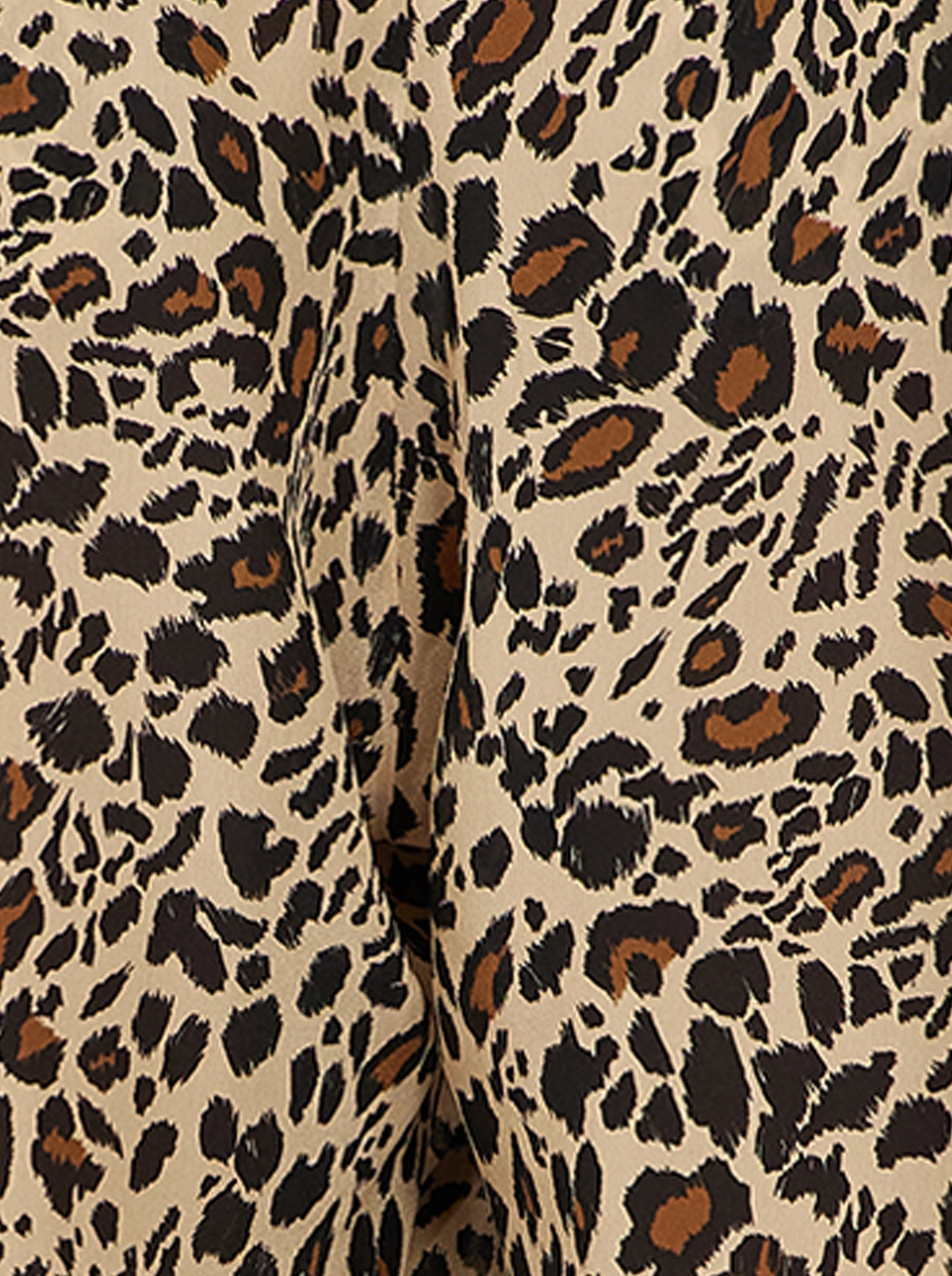 PANTALON SAKIS EN IMPRIMÉ LEOPARD SOYEUX