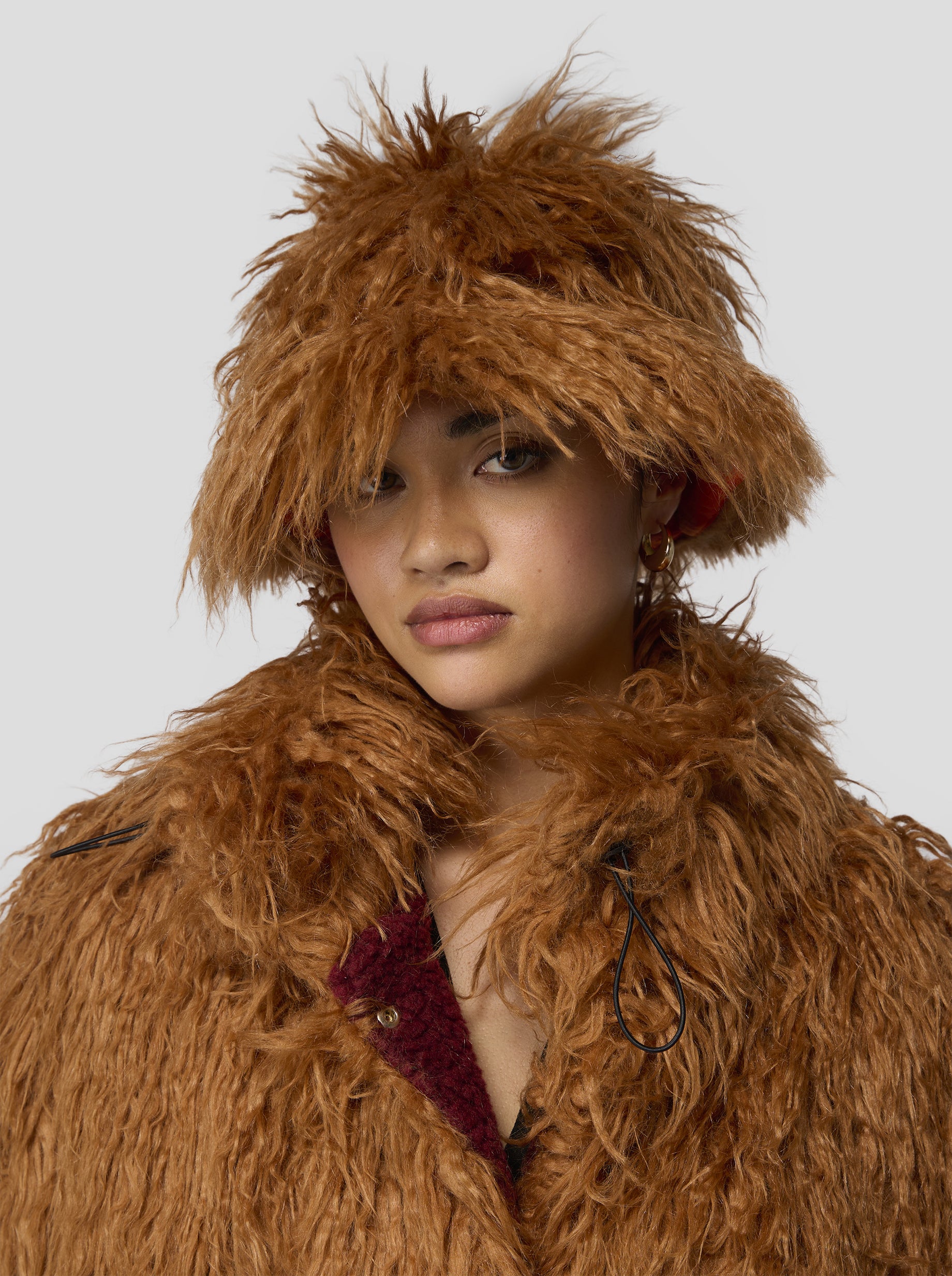 Polaire Glazer in Fire Grizzly fur