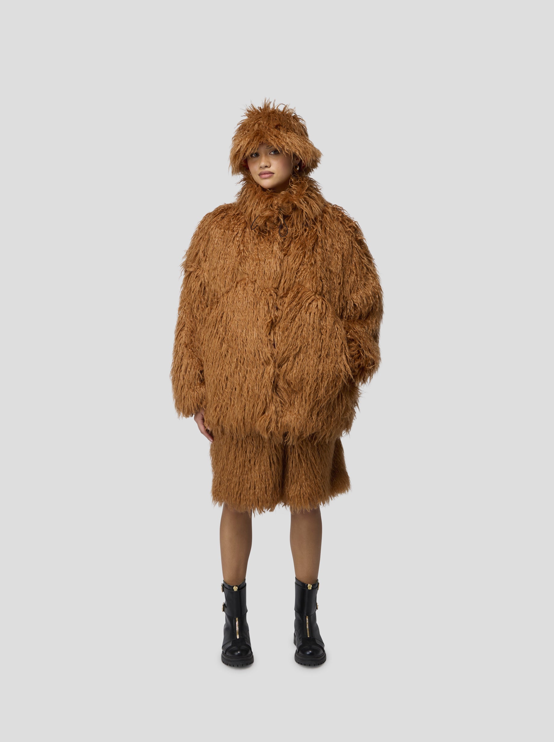 Polaire Glazer in Fire Grizzly fur