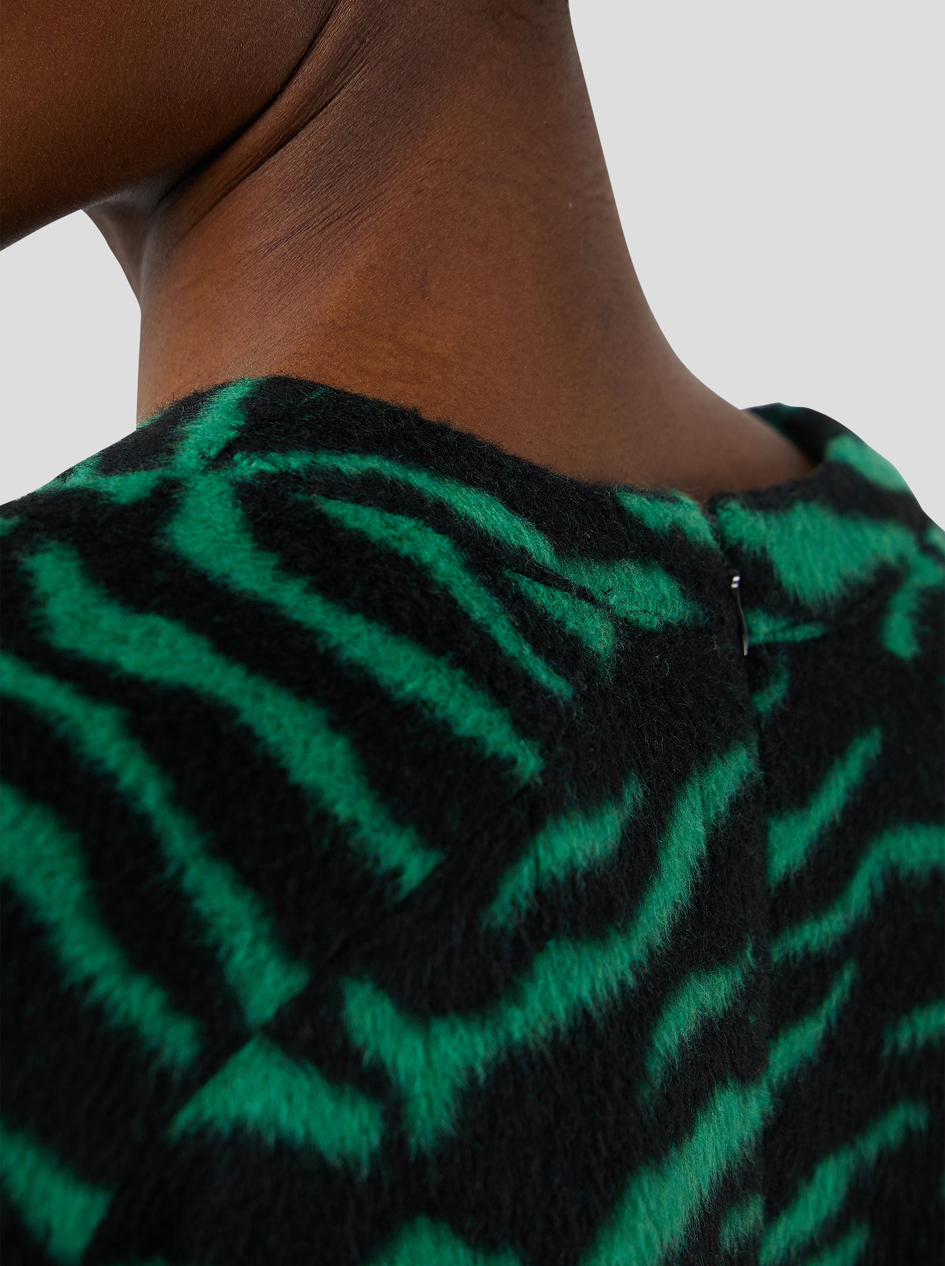 Brooklyn Jumper in Forest Green Zebra Wool