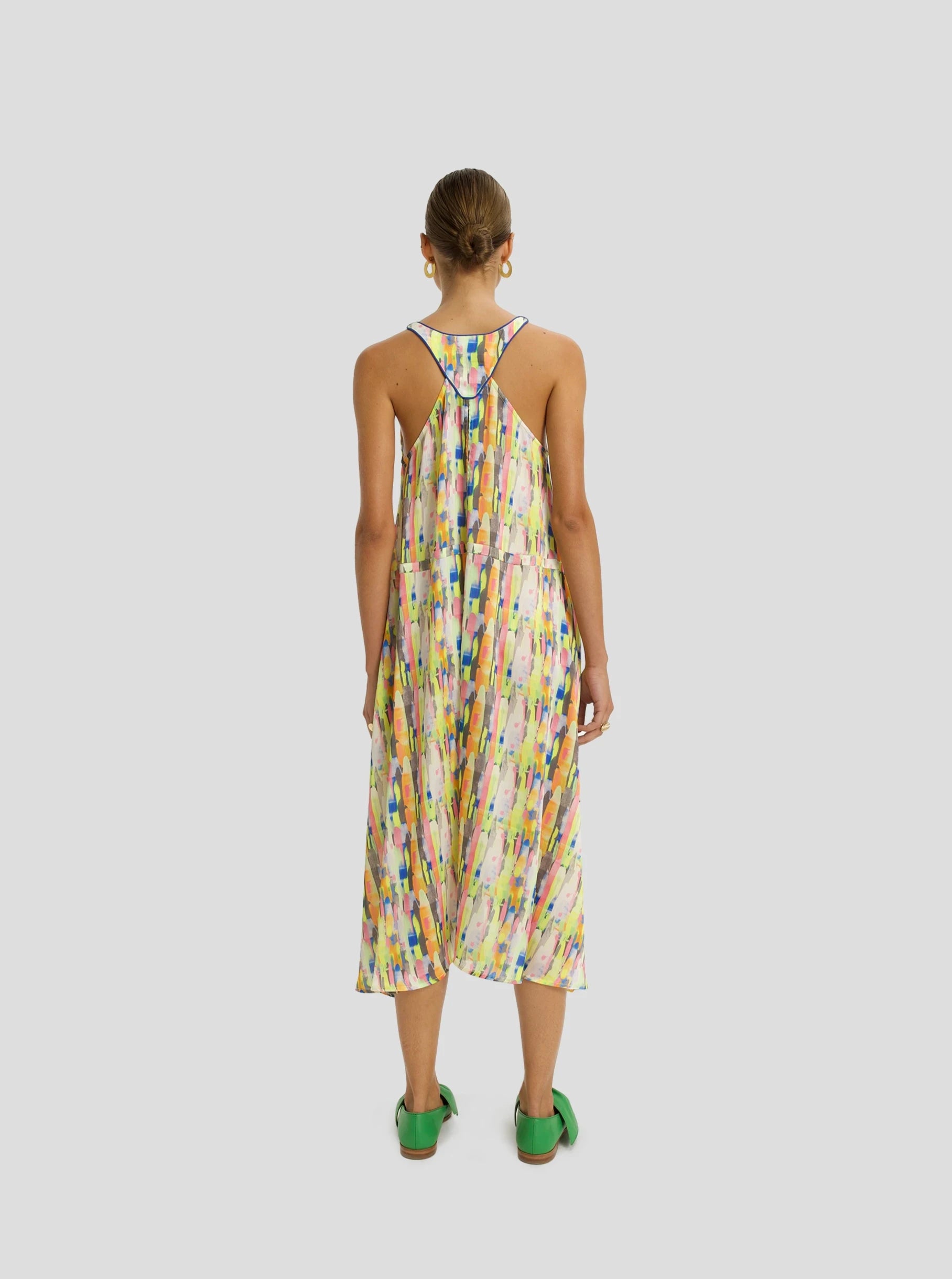 Java Long Dress in Poolside Print
