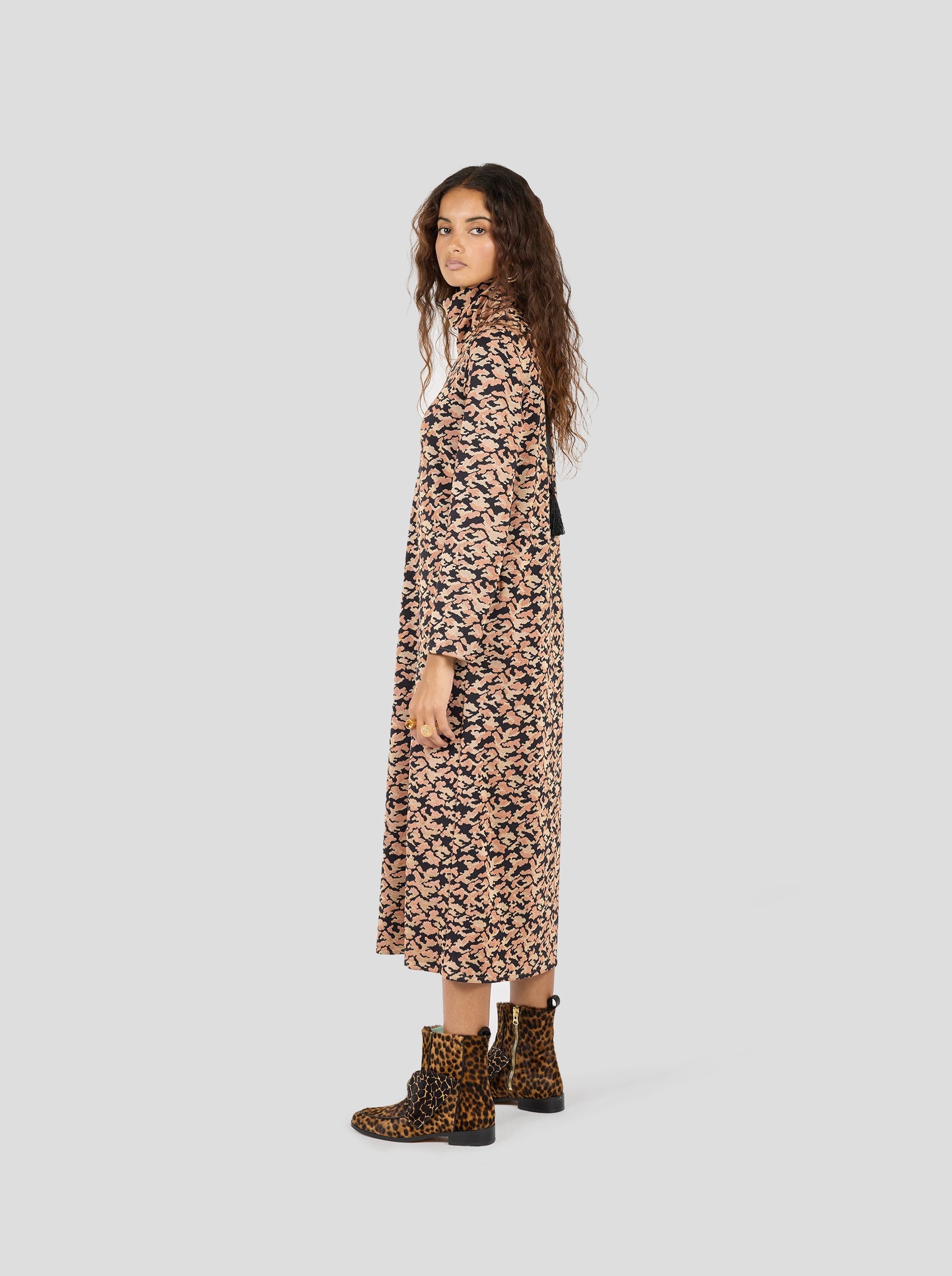 Robe Marshall en maille fine Felin
