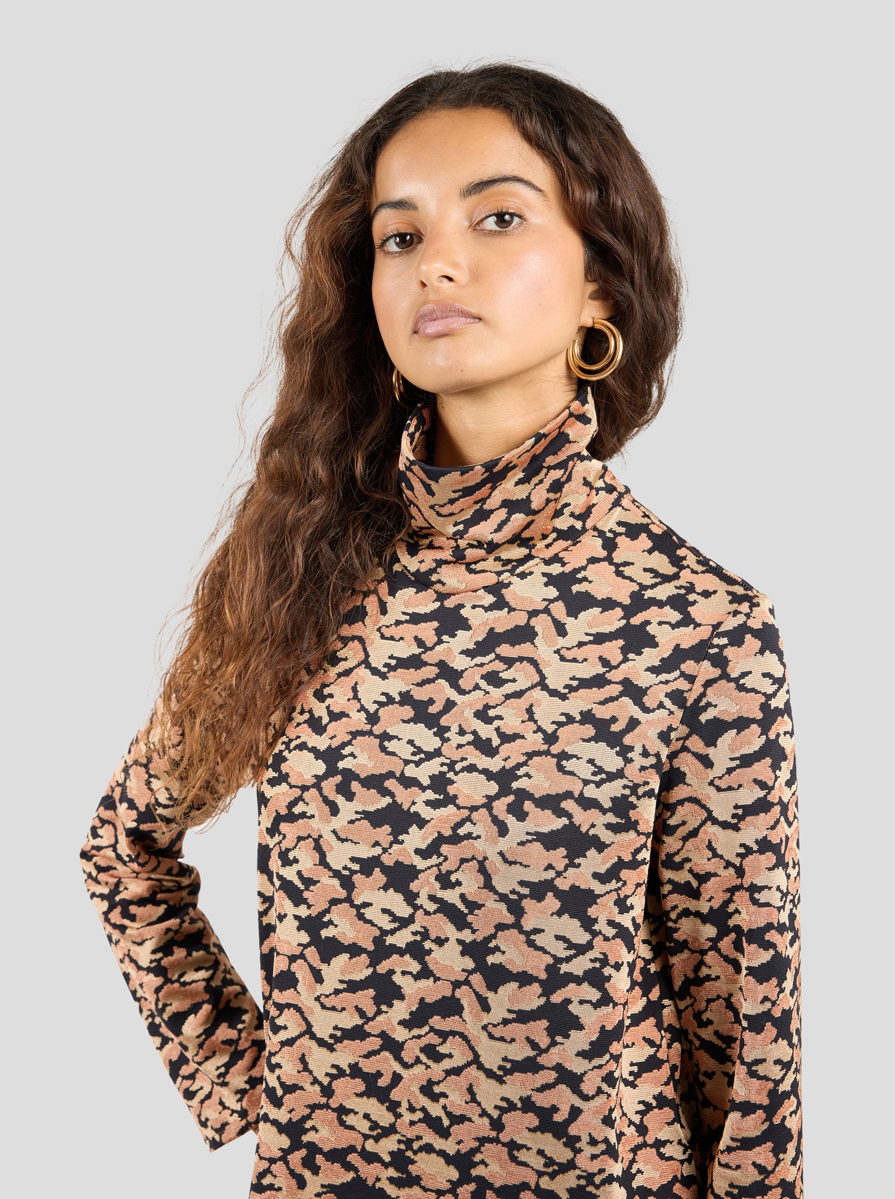 Robe Marshall en maille fine Felin