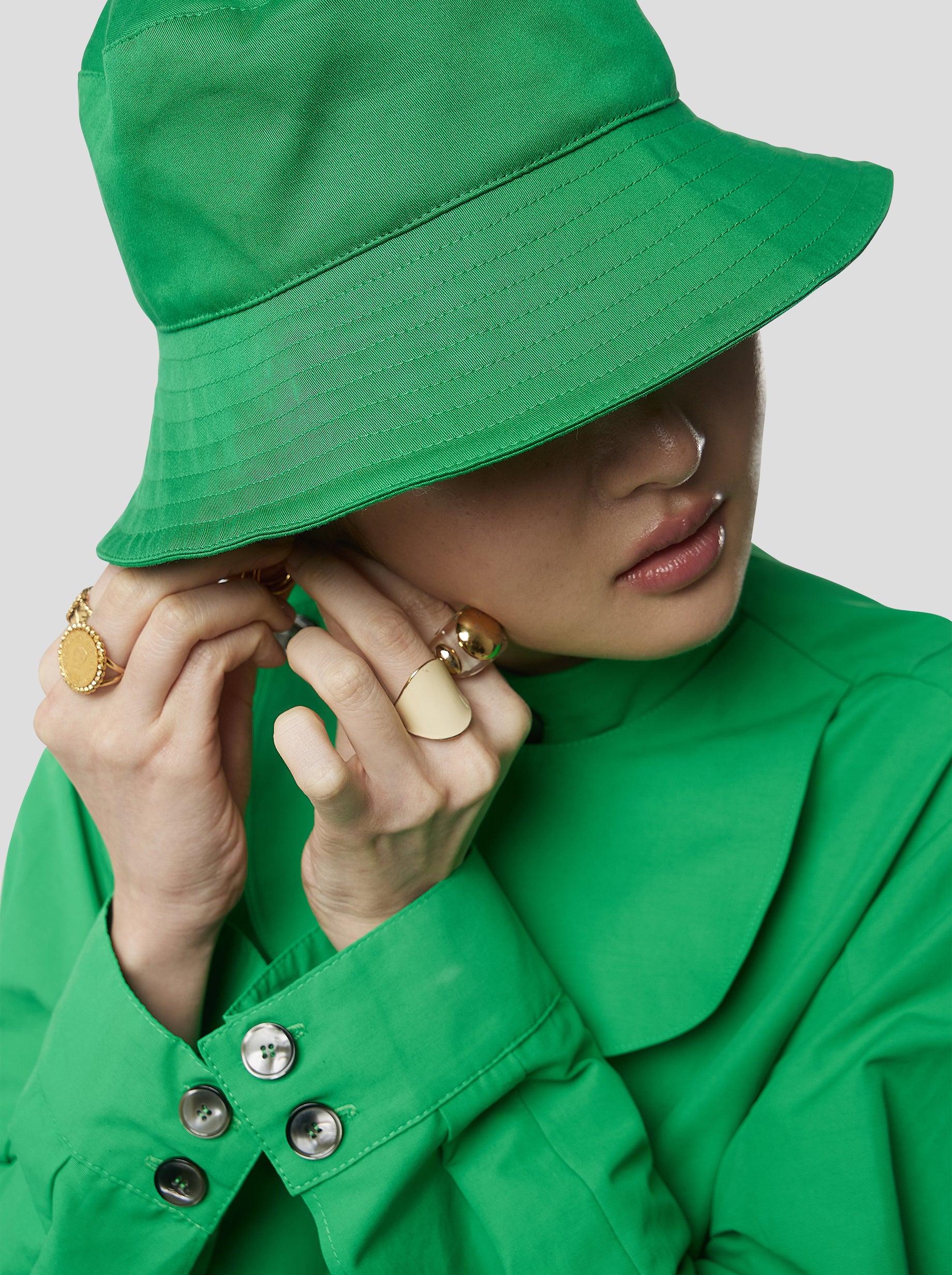 Jimmy Bob in Soft technical fabric in Kelly Green