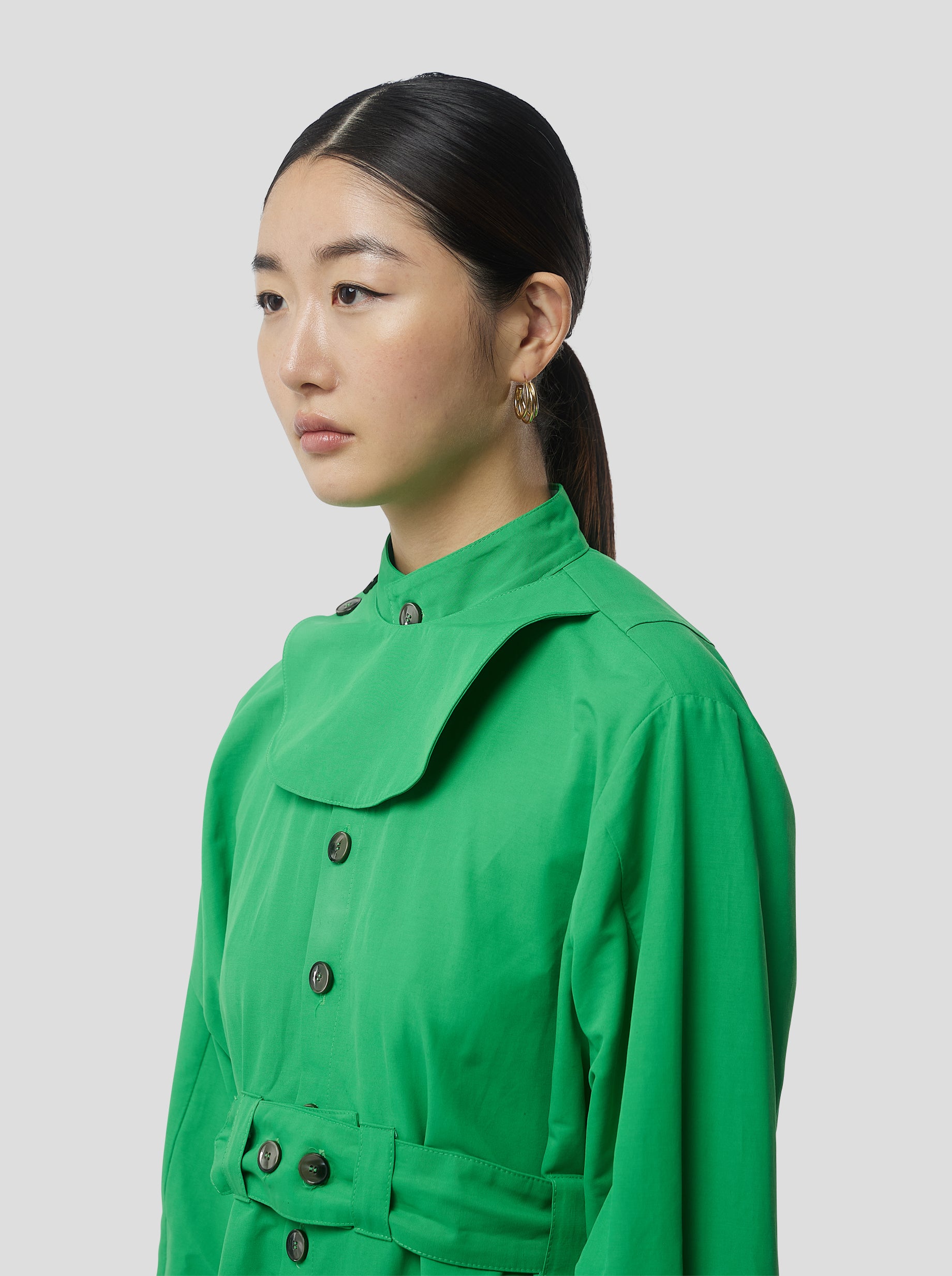 Kurtis Dress in Soft technical fabric in Kelly Green