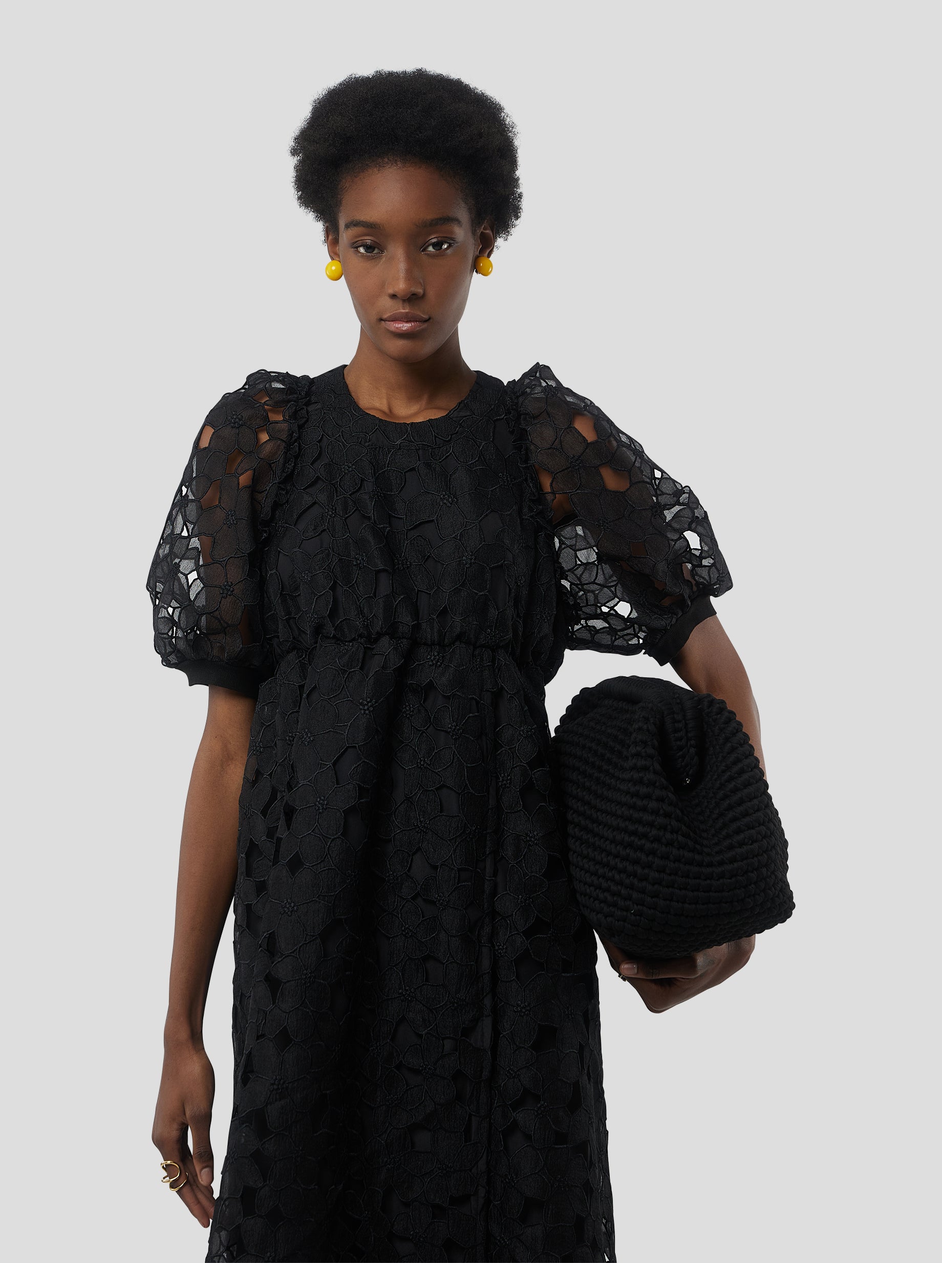 Martha dress in Laurier brulé