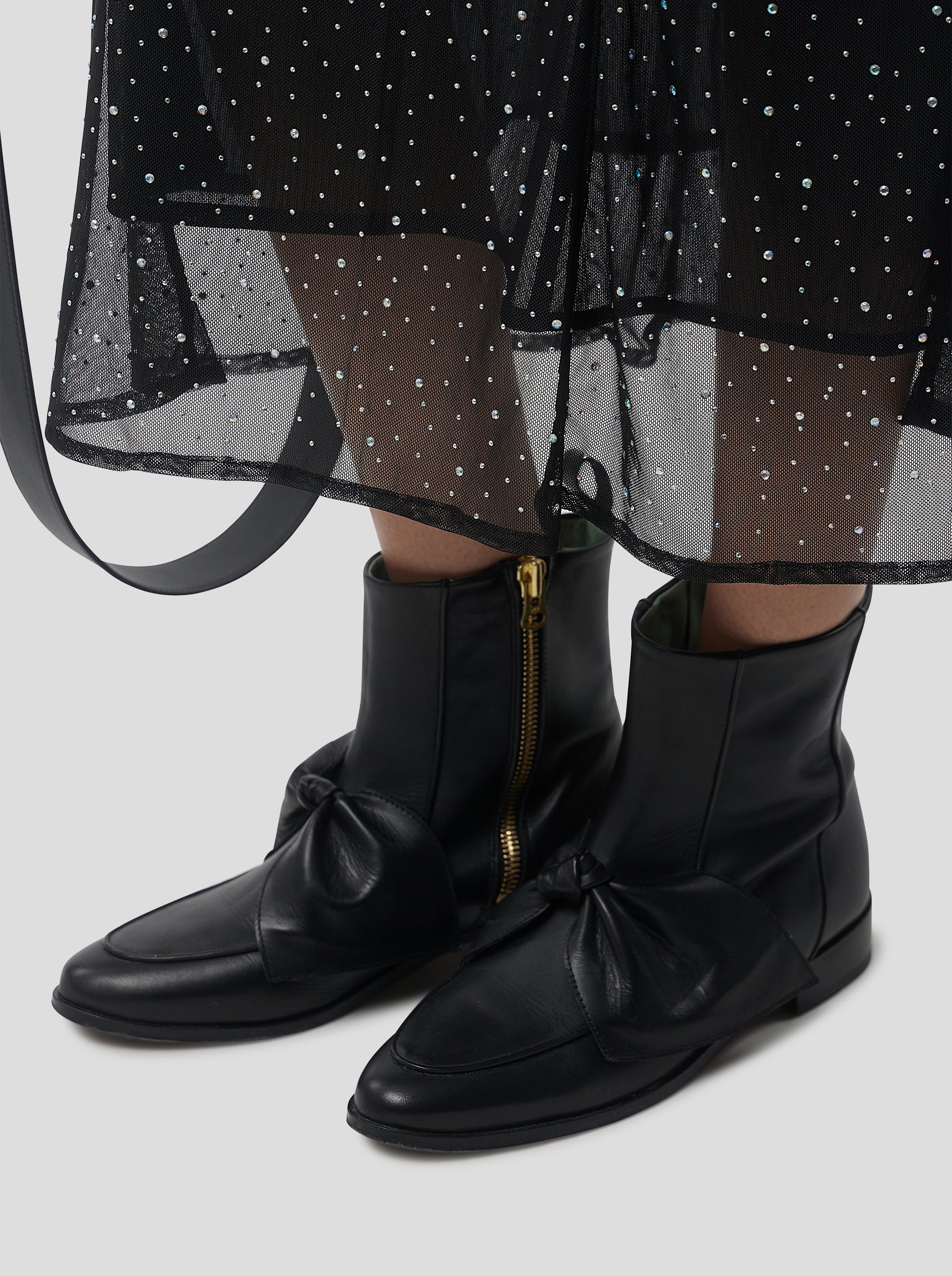 Robe Nas en Résille Souple Noire fragmentée