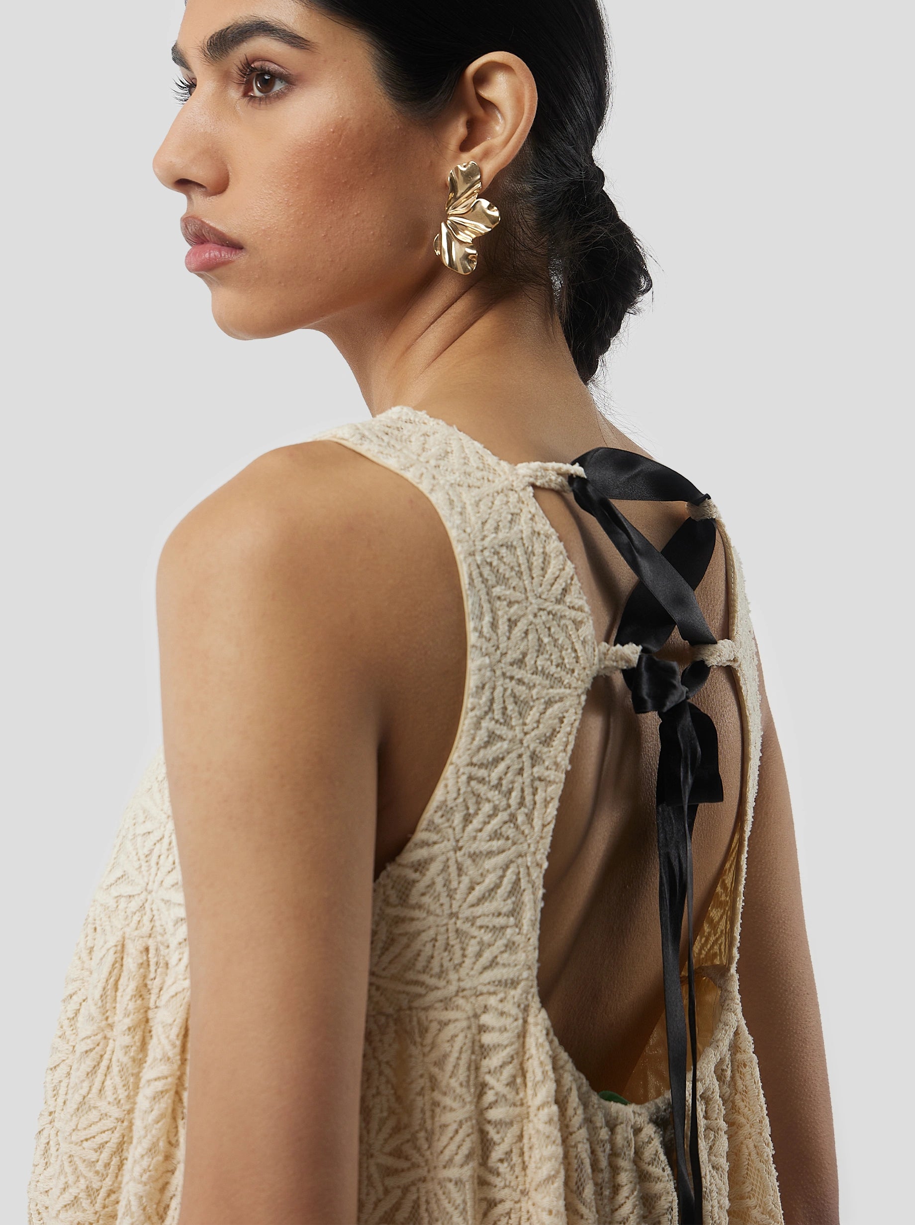 Robe Sperone en Dentelle Shooting Stars