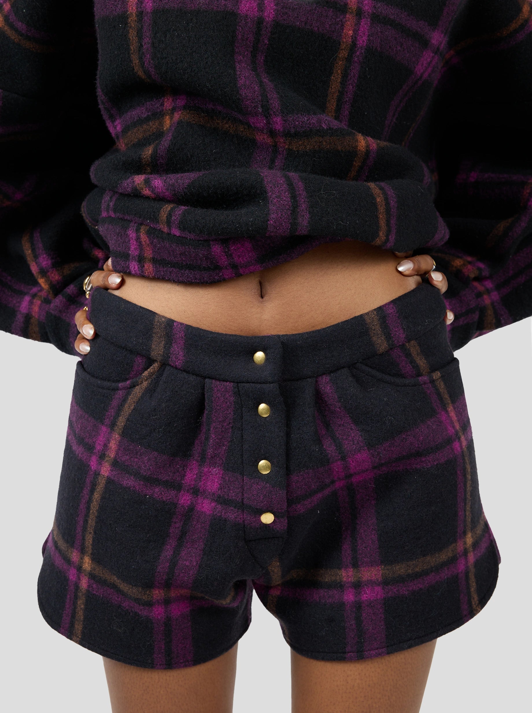 Short Spencer en lainage District Wineberry