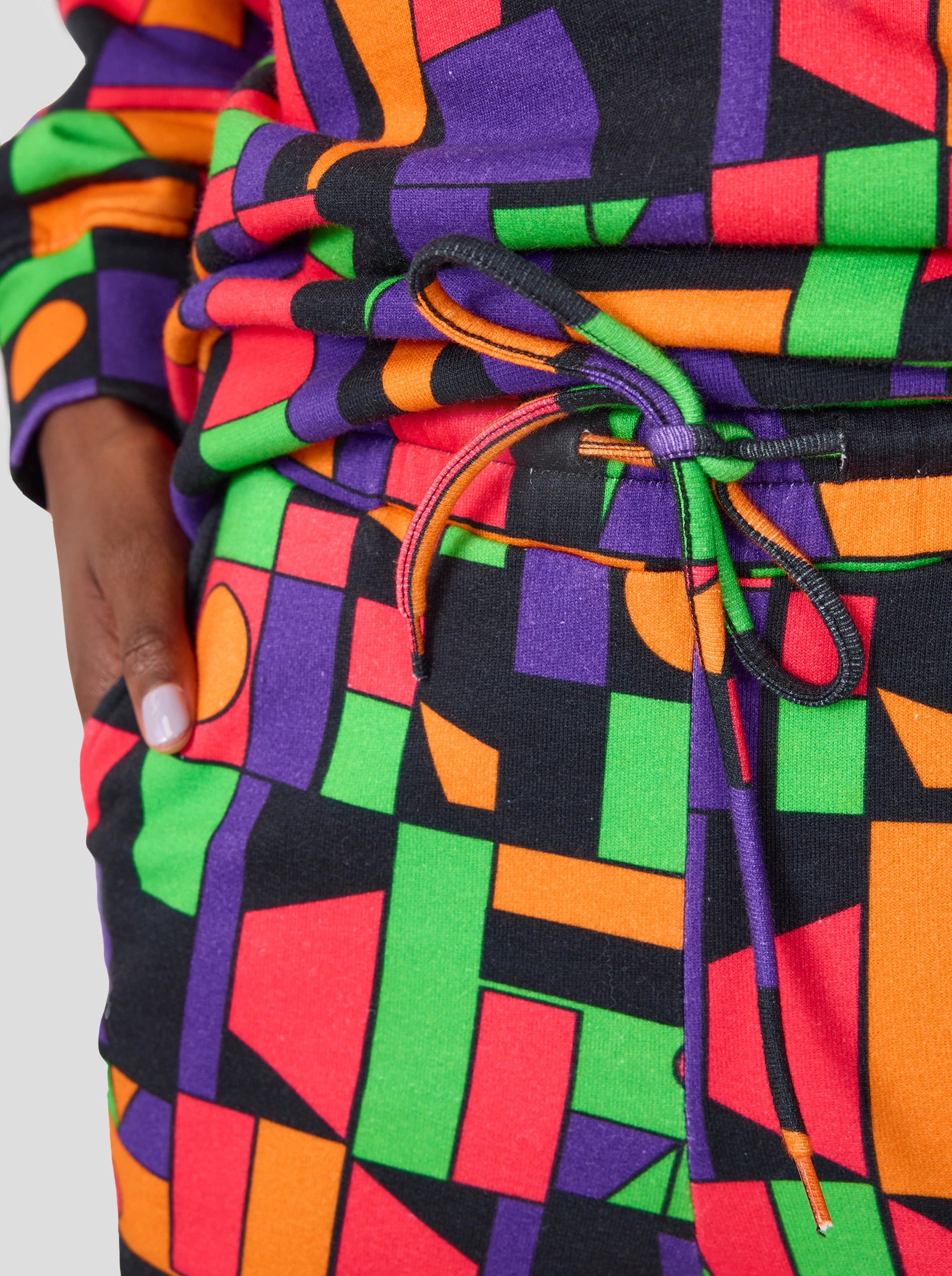 Pantalon Kiara en molleton imprimé Fréquences