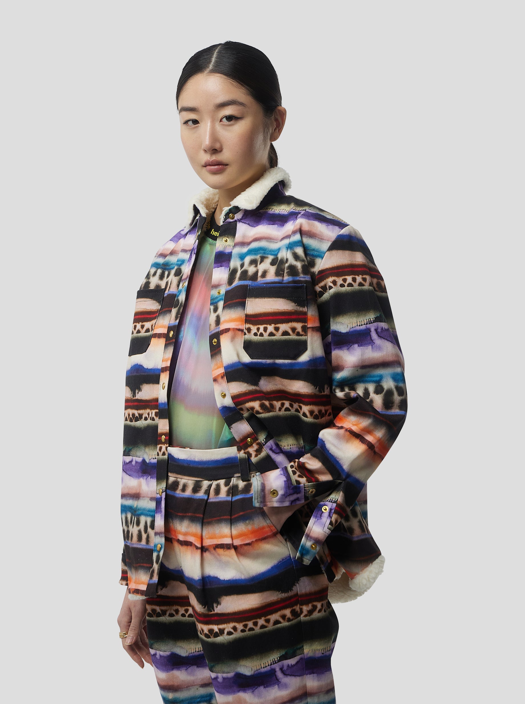 Sur-chemise Dori en Imprimé Edgewalk sur denim