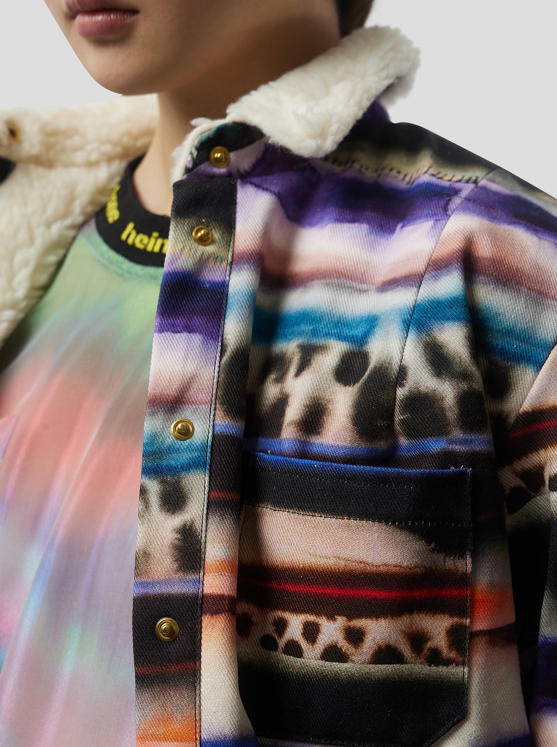 Sur-chemise Dori en Imprimé Edgewalk sur denim