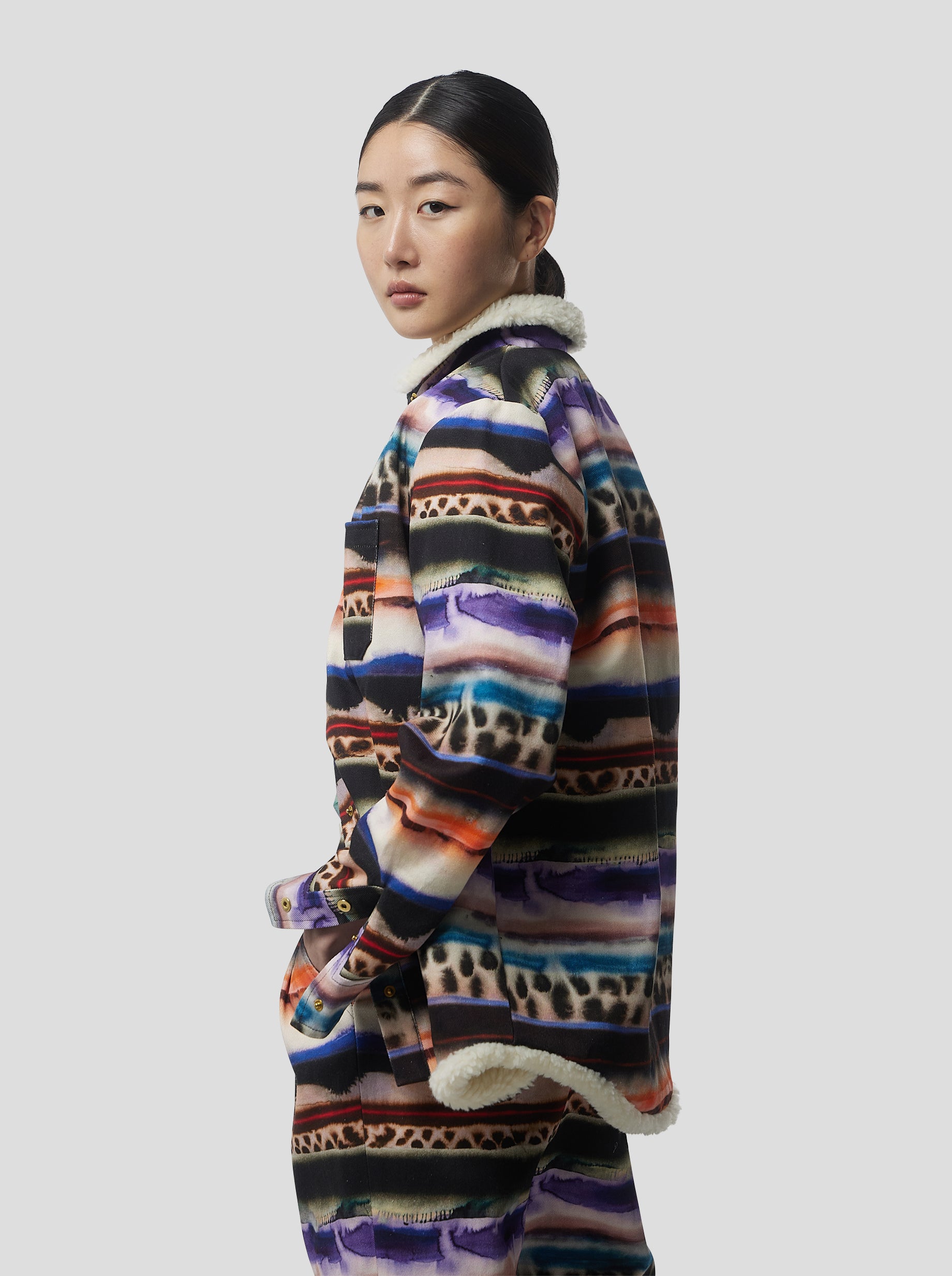 Sur-chemise Dori en Imprimé Edgewalk sur denim