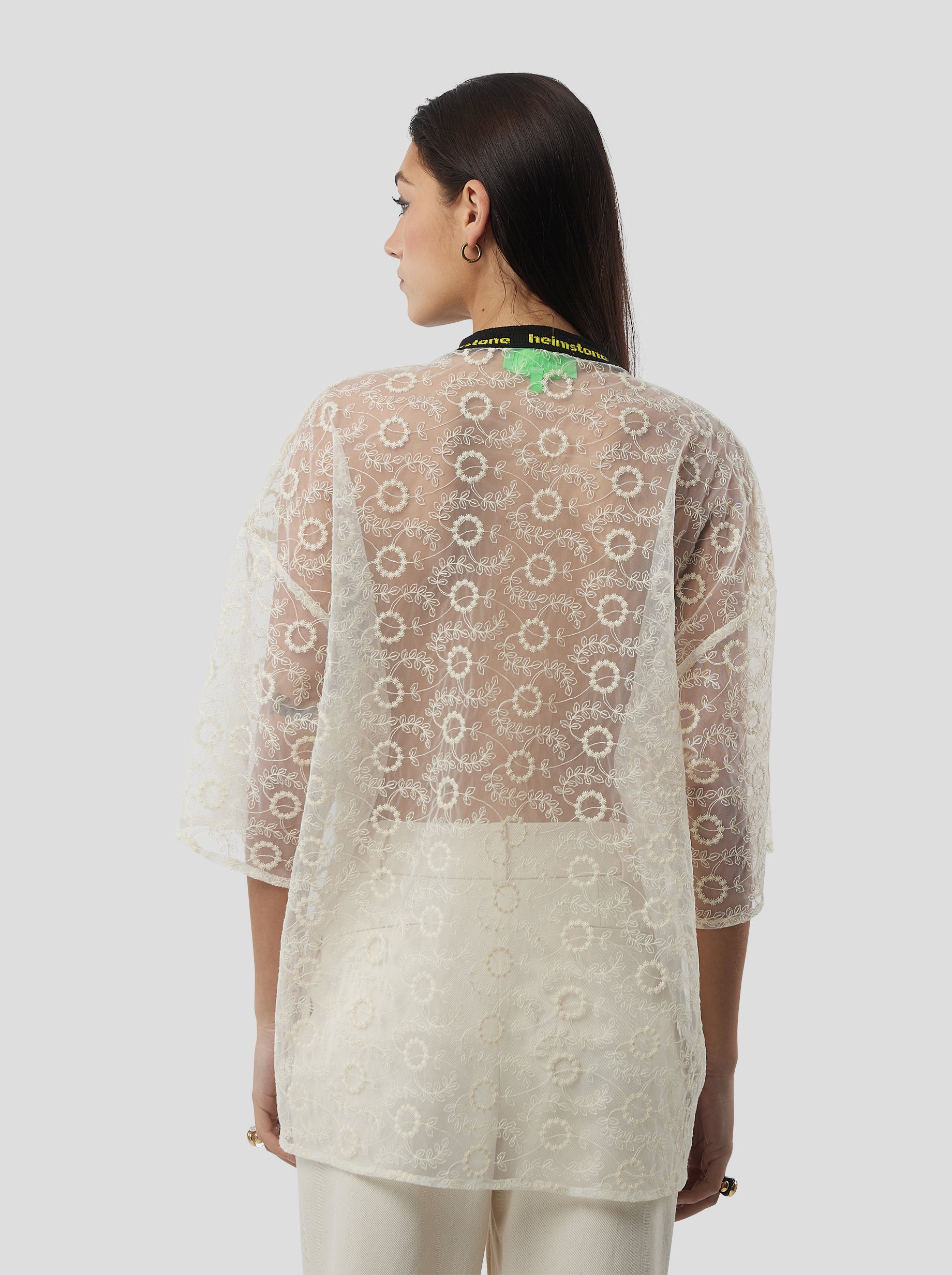 Basket T-Shirt in Ecume Lace