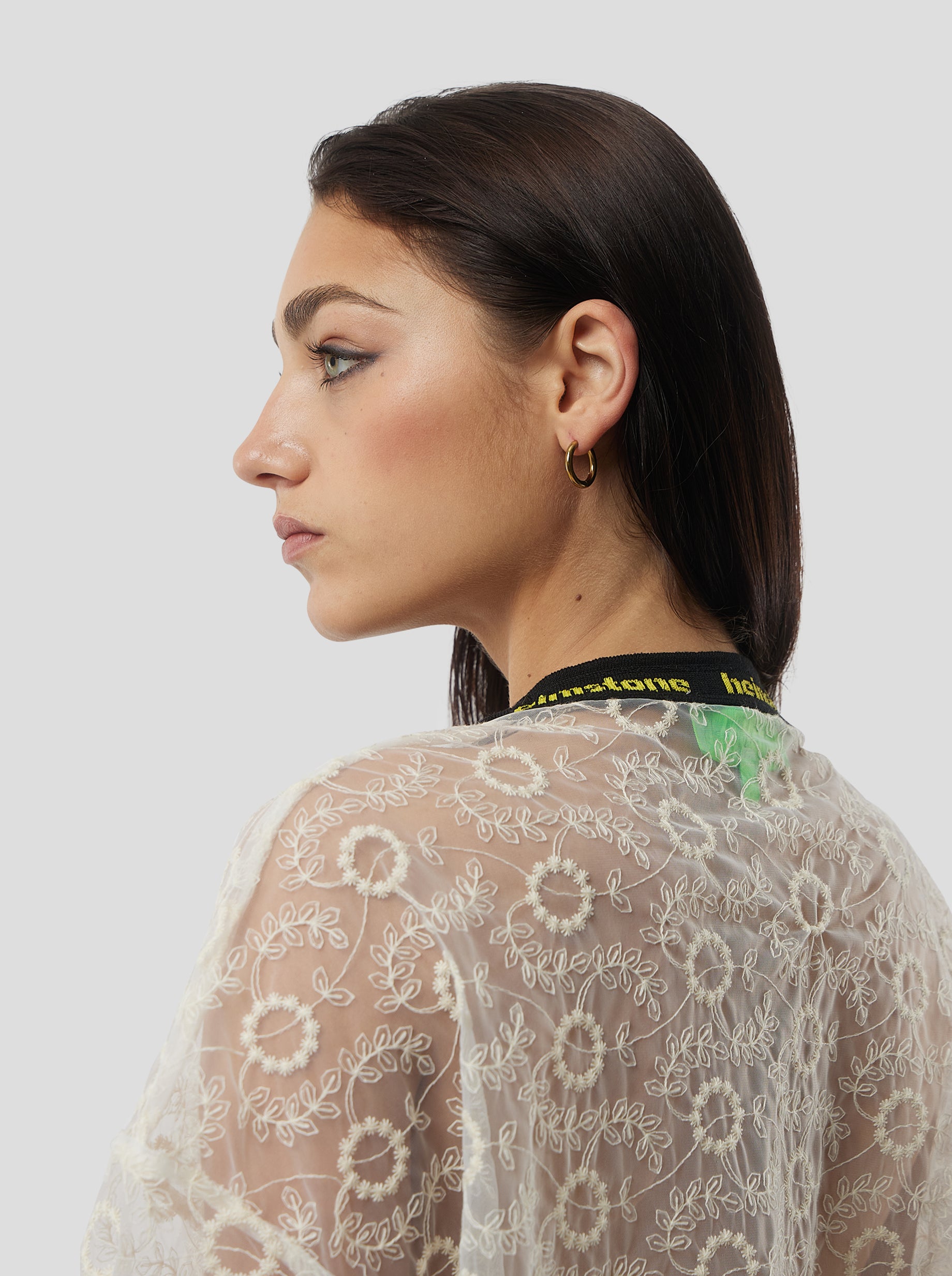 Basket T-Shirt in Ecume Lace