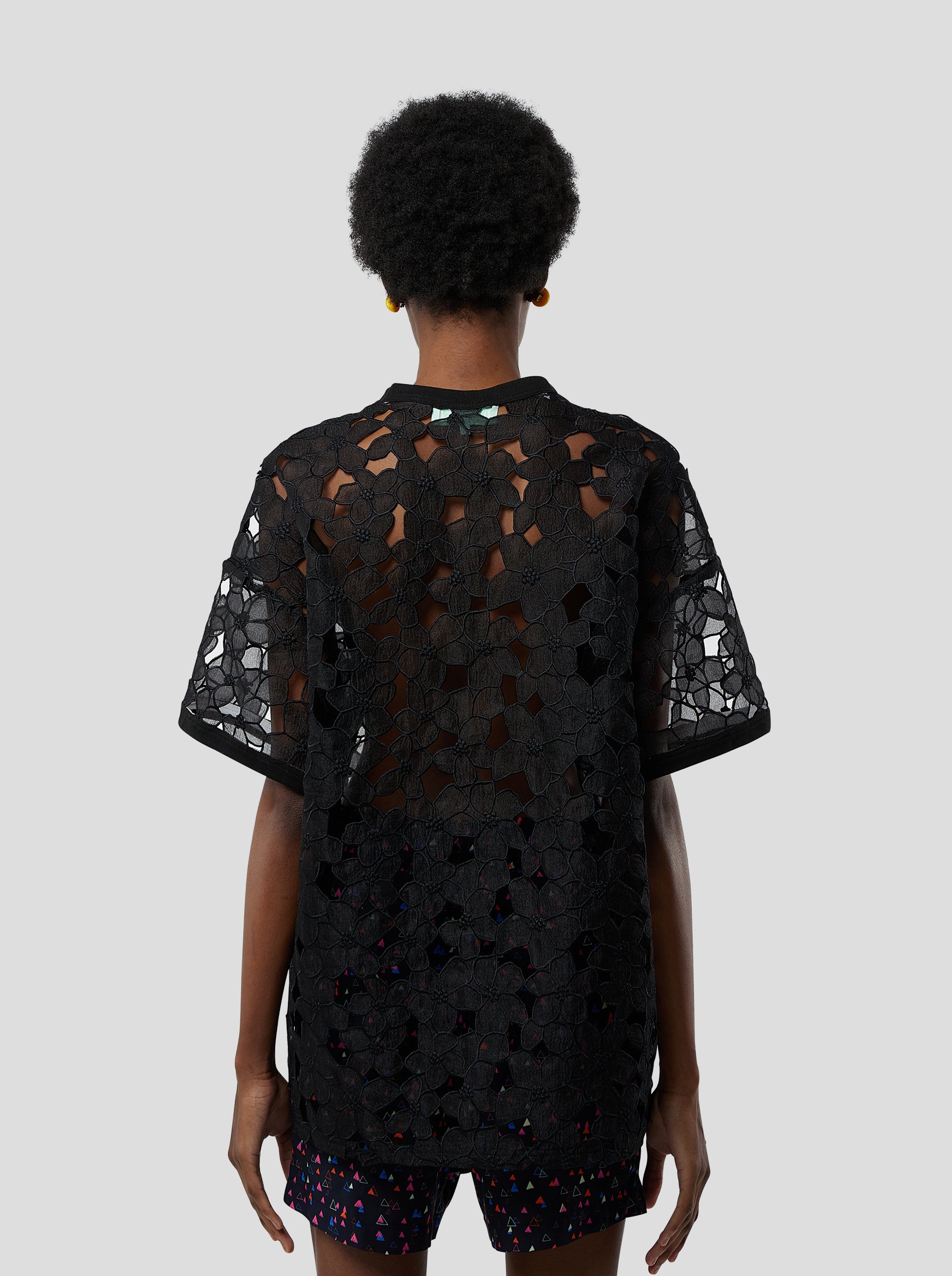 T-shirt dunkin en Dentelle Laurier brulé