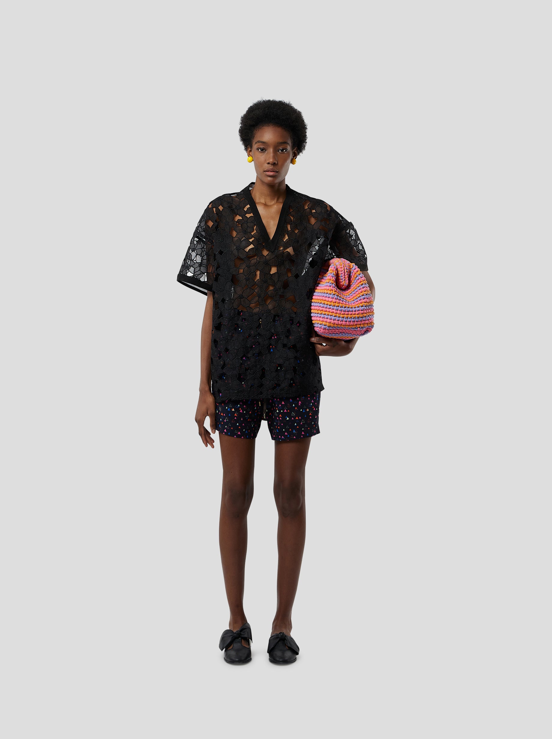 T-shirt dunkin en Dentelle Laurier brulé