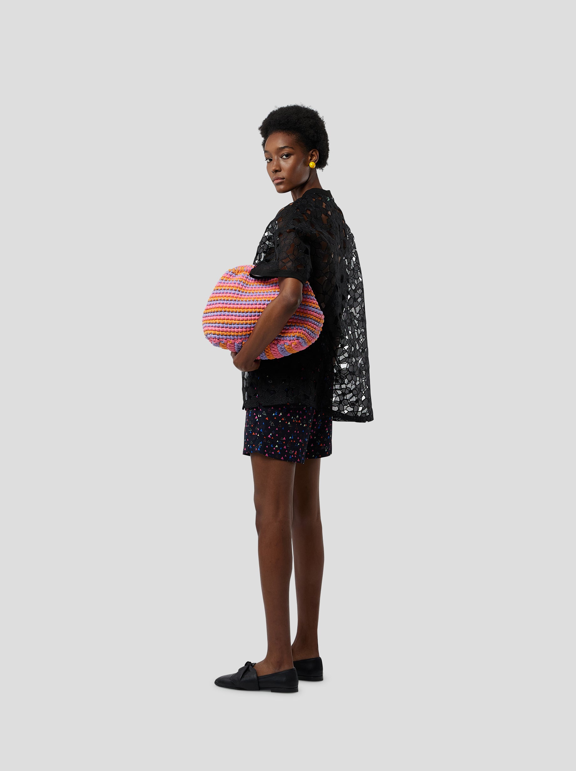 T-shirt dunkin en Dentelle Laurier brulé