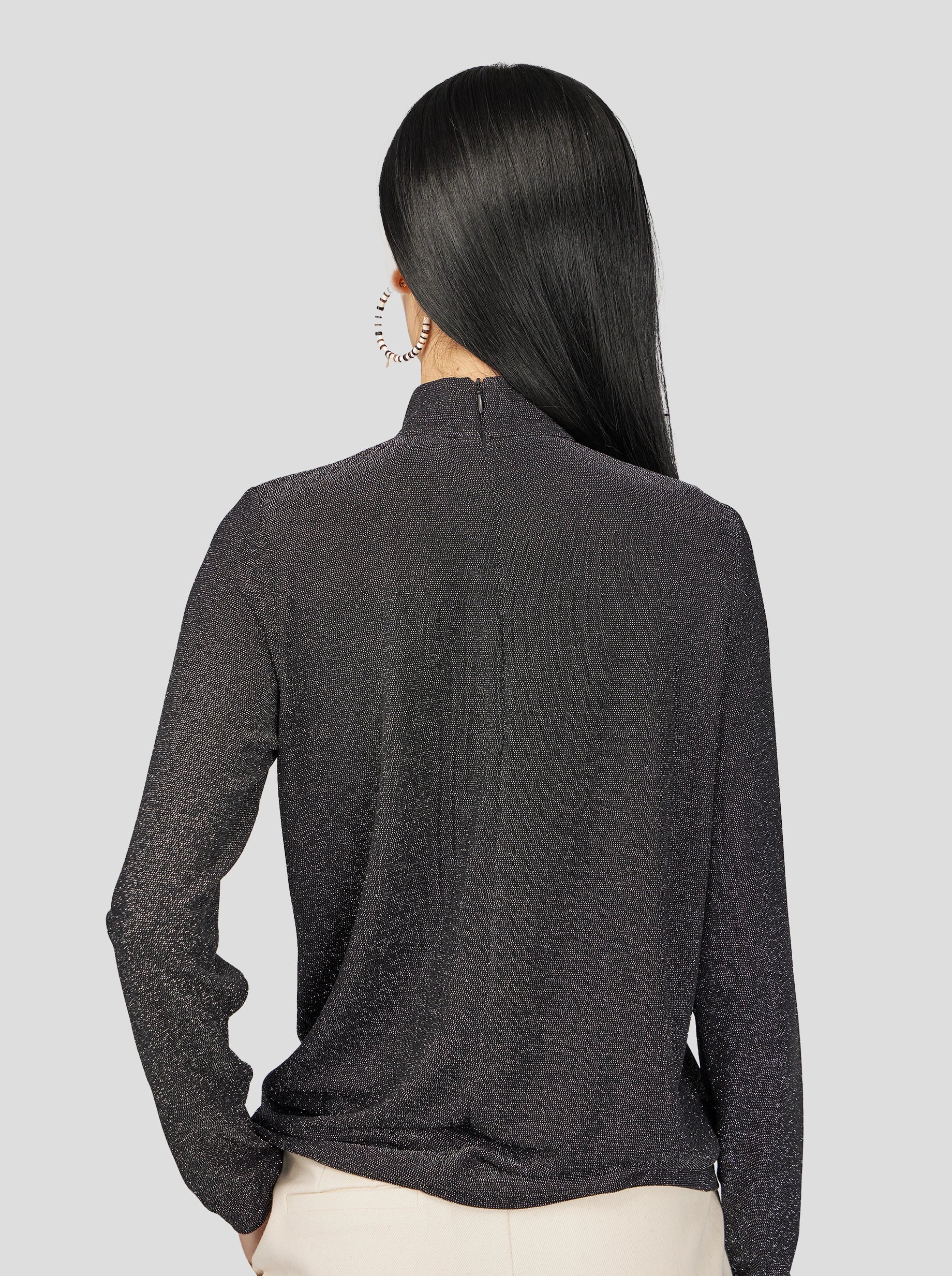 COME TOP IN CONSTELLATION SUILVER KNITT