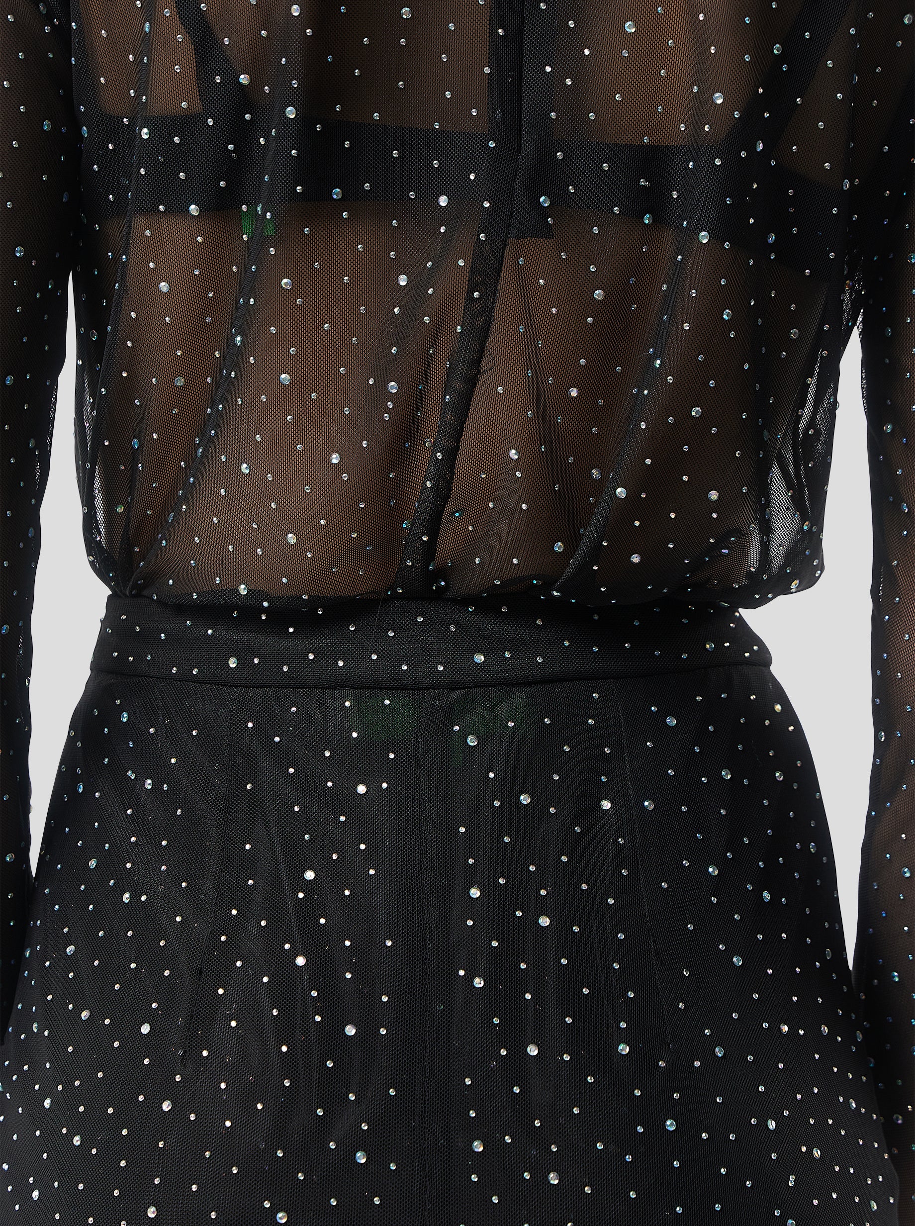 Gala Brassiere in Fragmented Black Soft Mesh