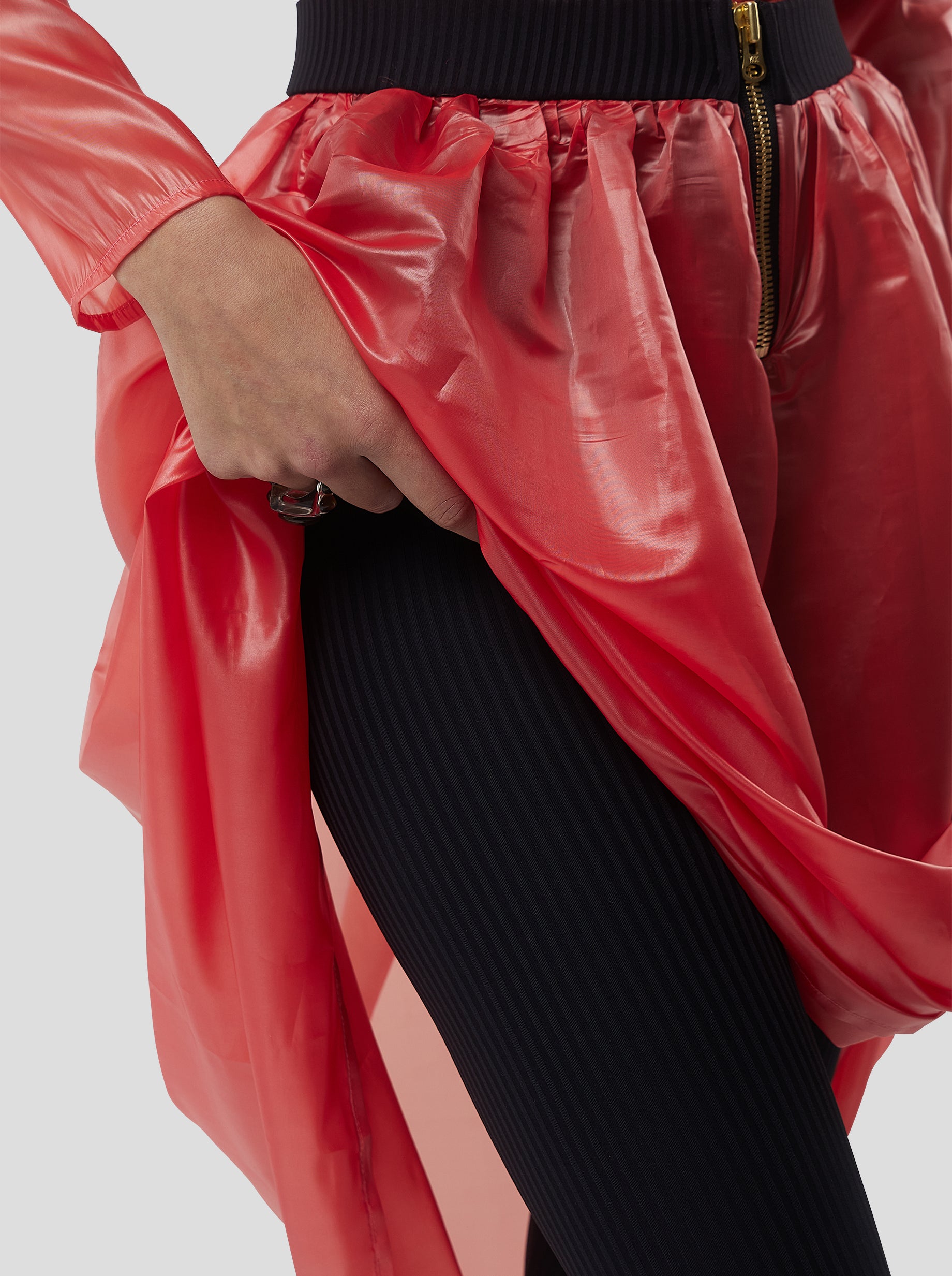 Cleo Skirt in Coral NeoShell technical voile