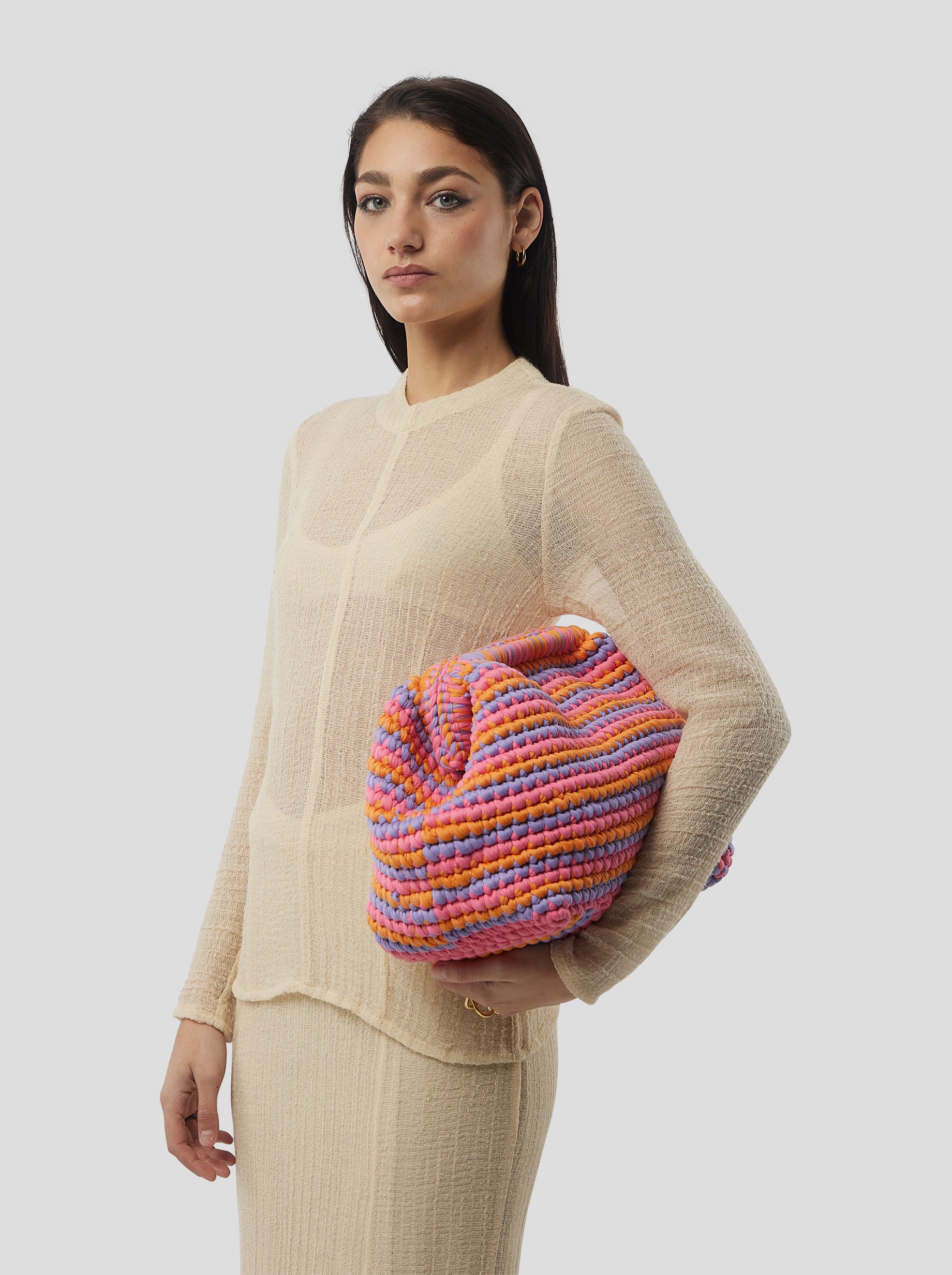 Cooper top in Sand salted voile