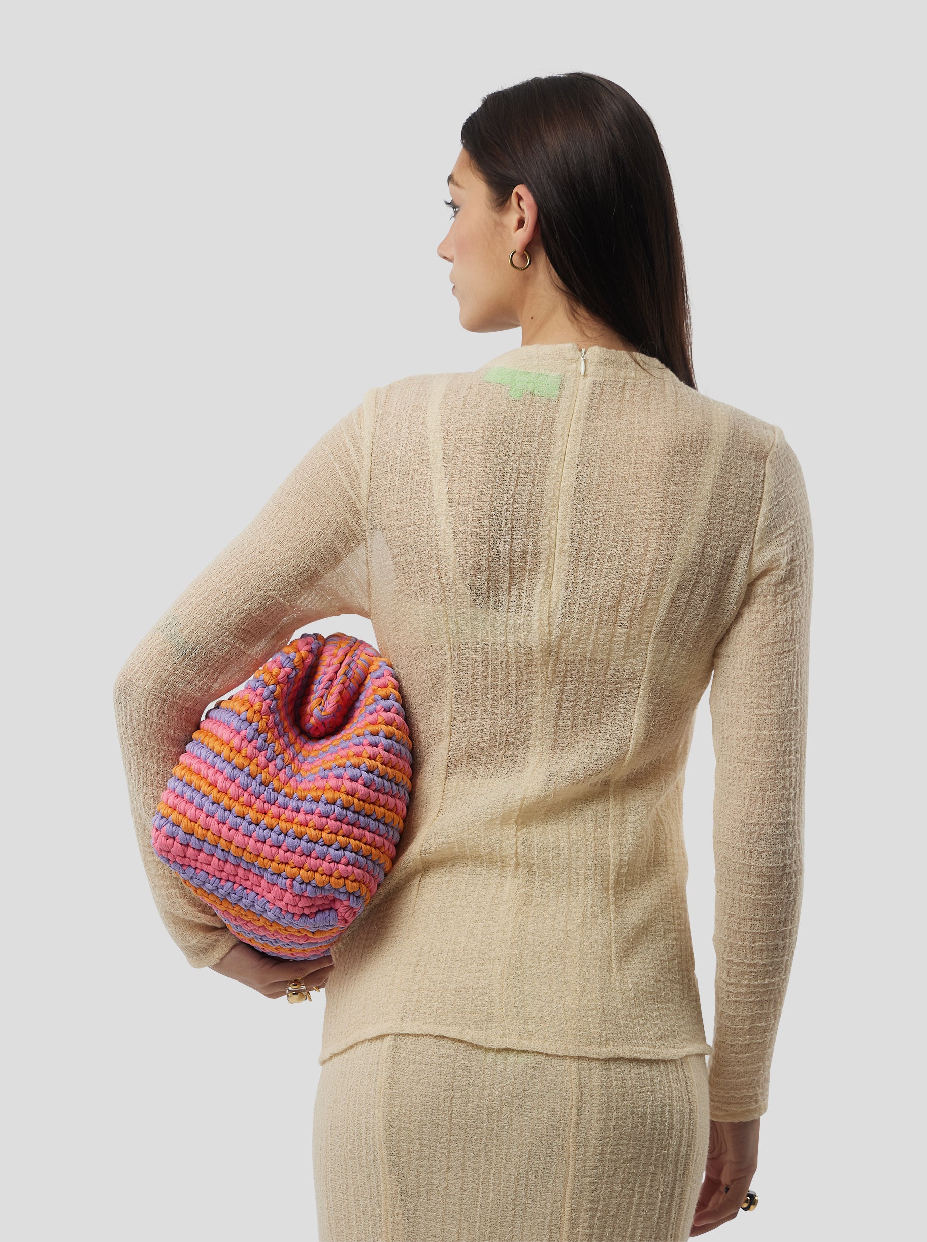 Cooper top in Sand salted voile